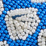 Beaded slide sandals SANTORINI SHELLS