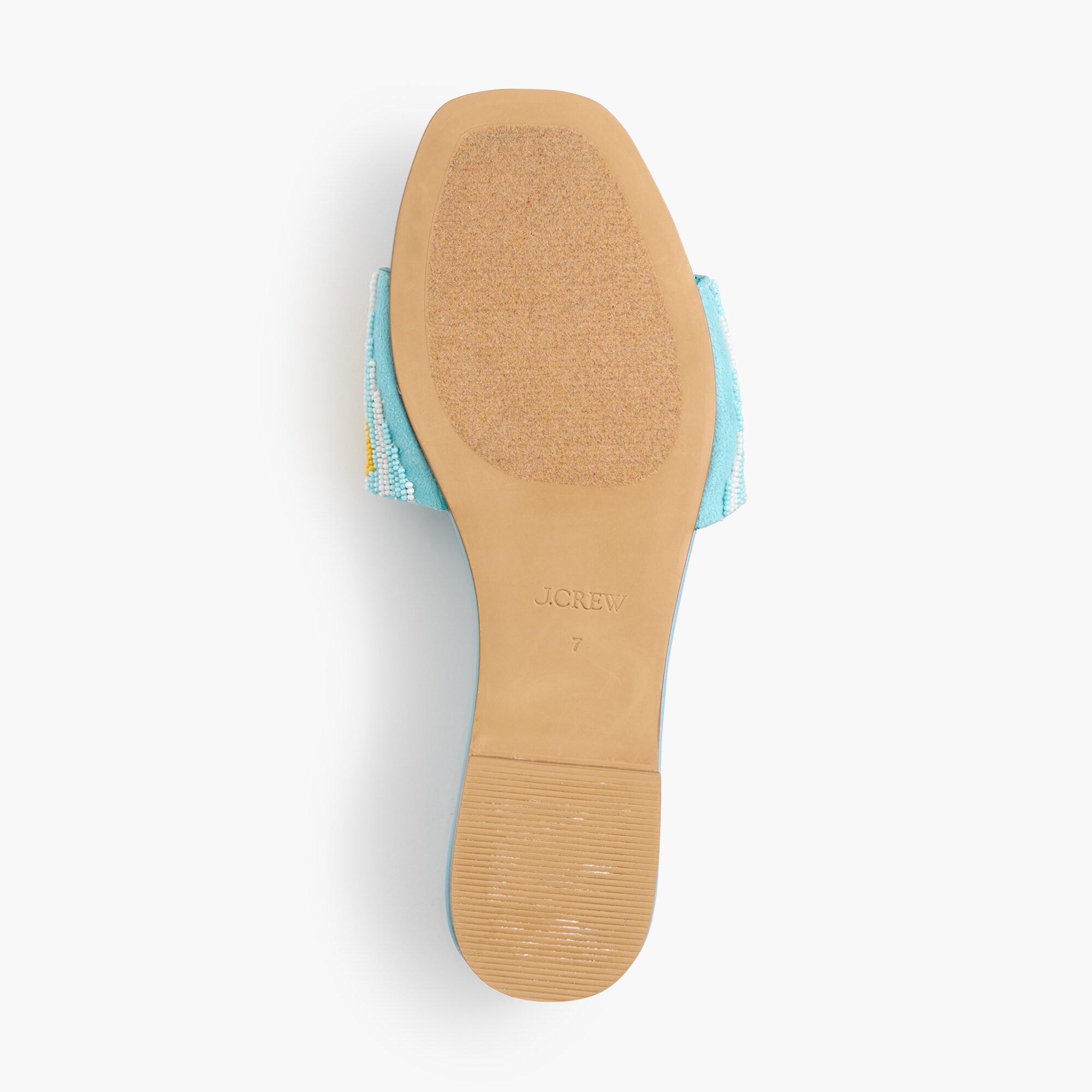 Beaded slide sandals