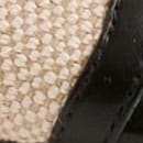 Scalloped slide sandals BLACK NATURAL MIXED