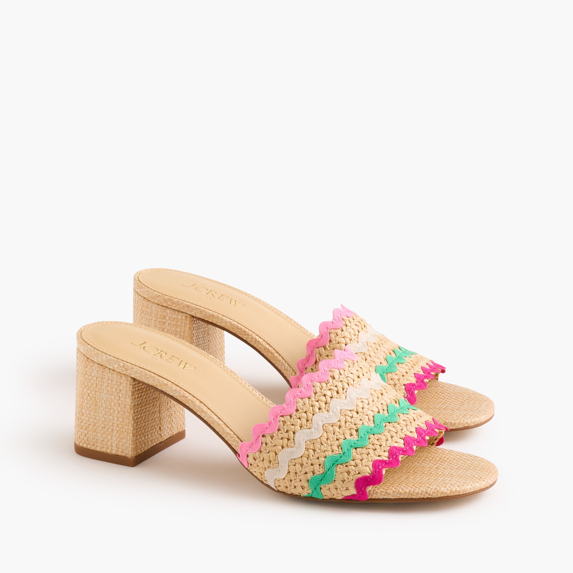 woven heeled sandals for women