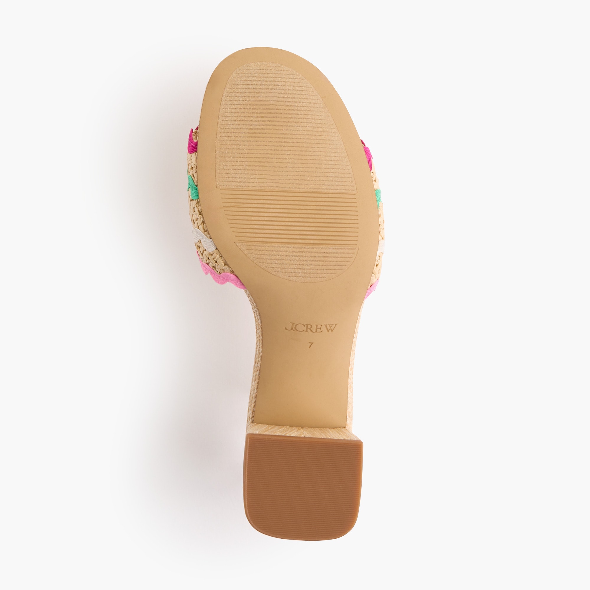 Woven heeled sandals