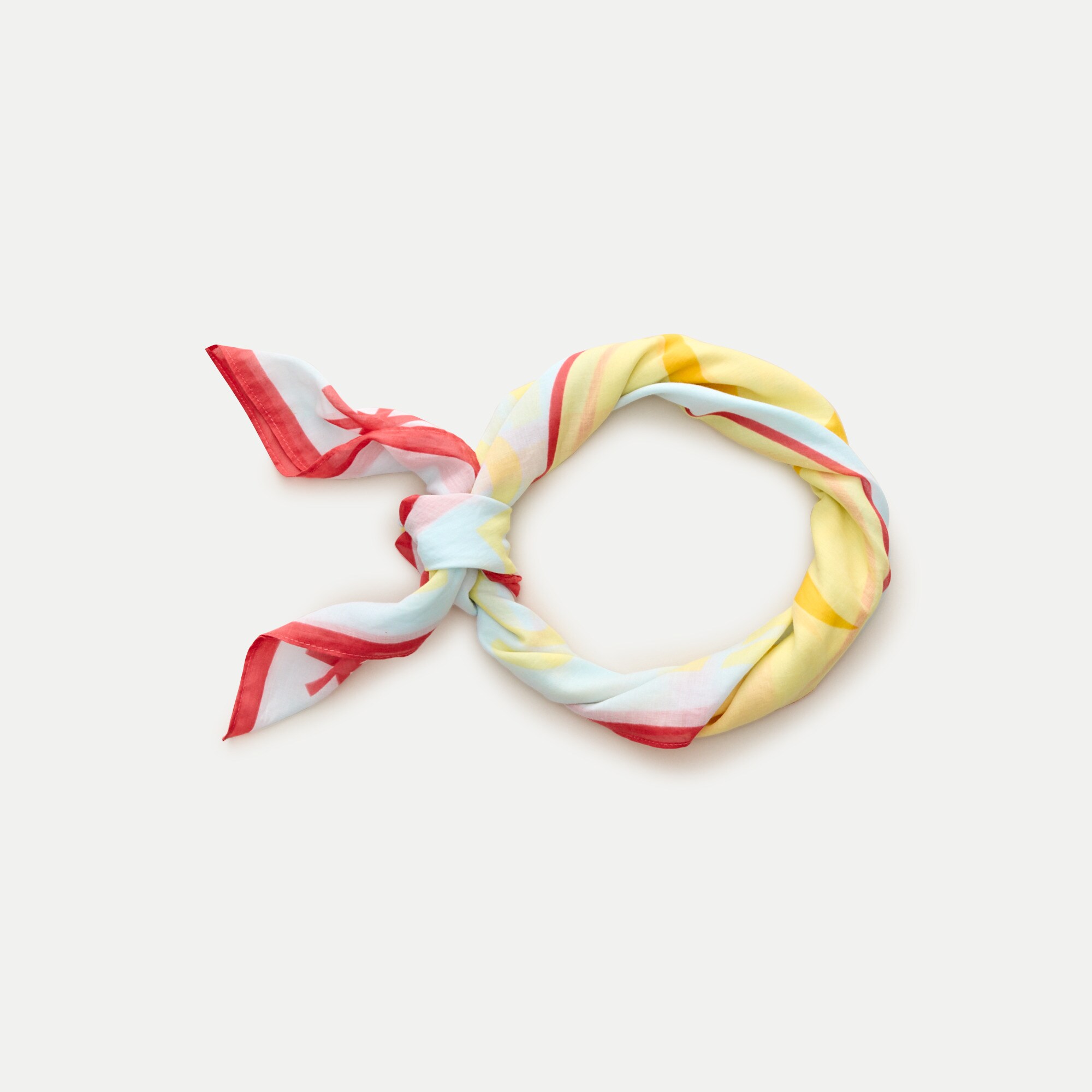 Large printed cotton scarf