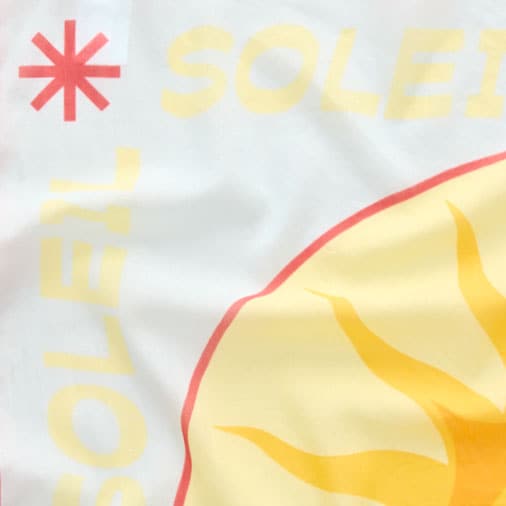 Large printed cotton scarf SOLEIL SCARF PRINT