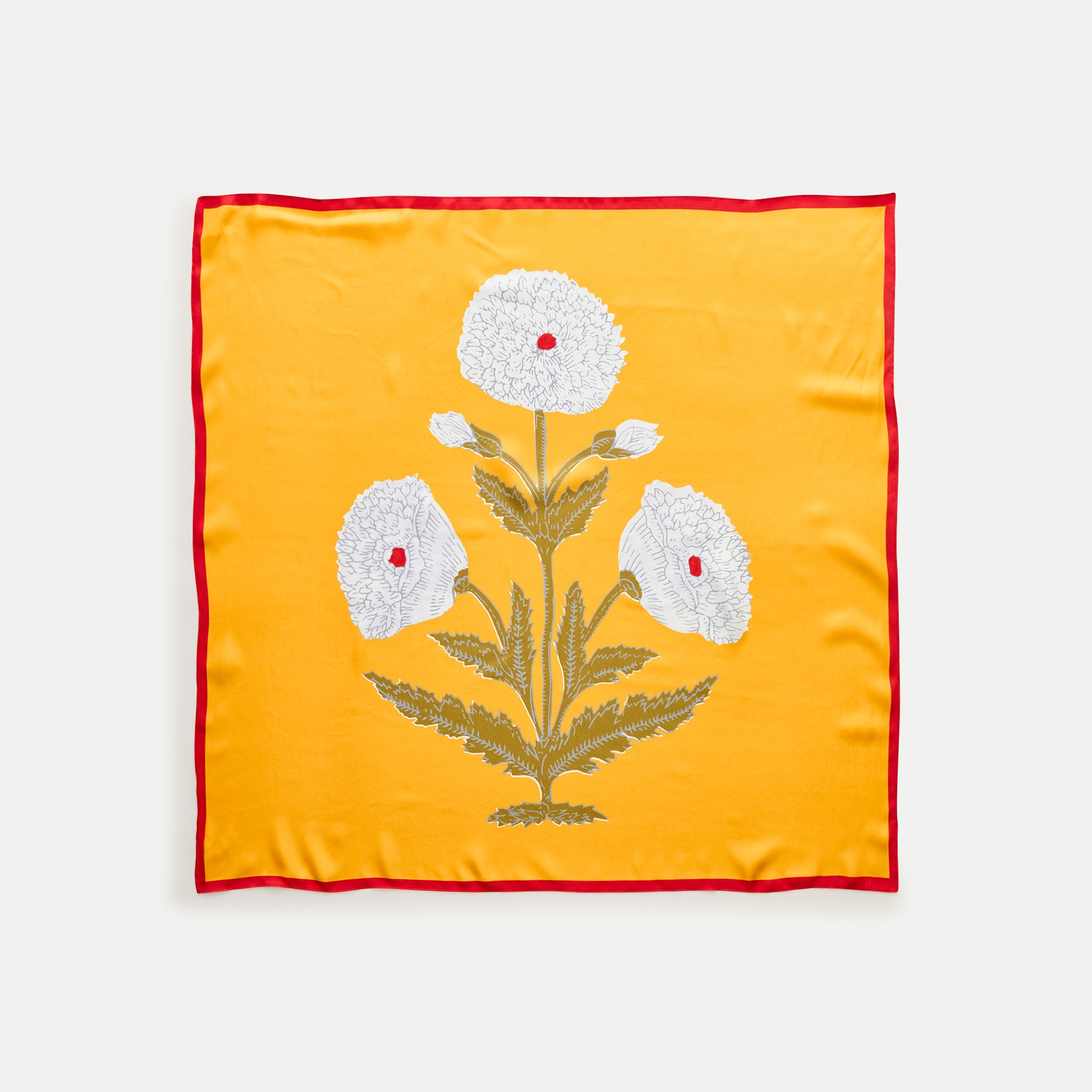 Printed silk scarf