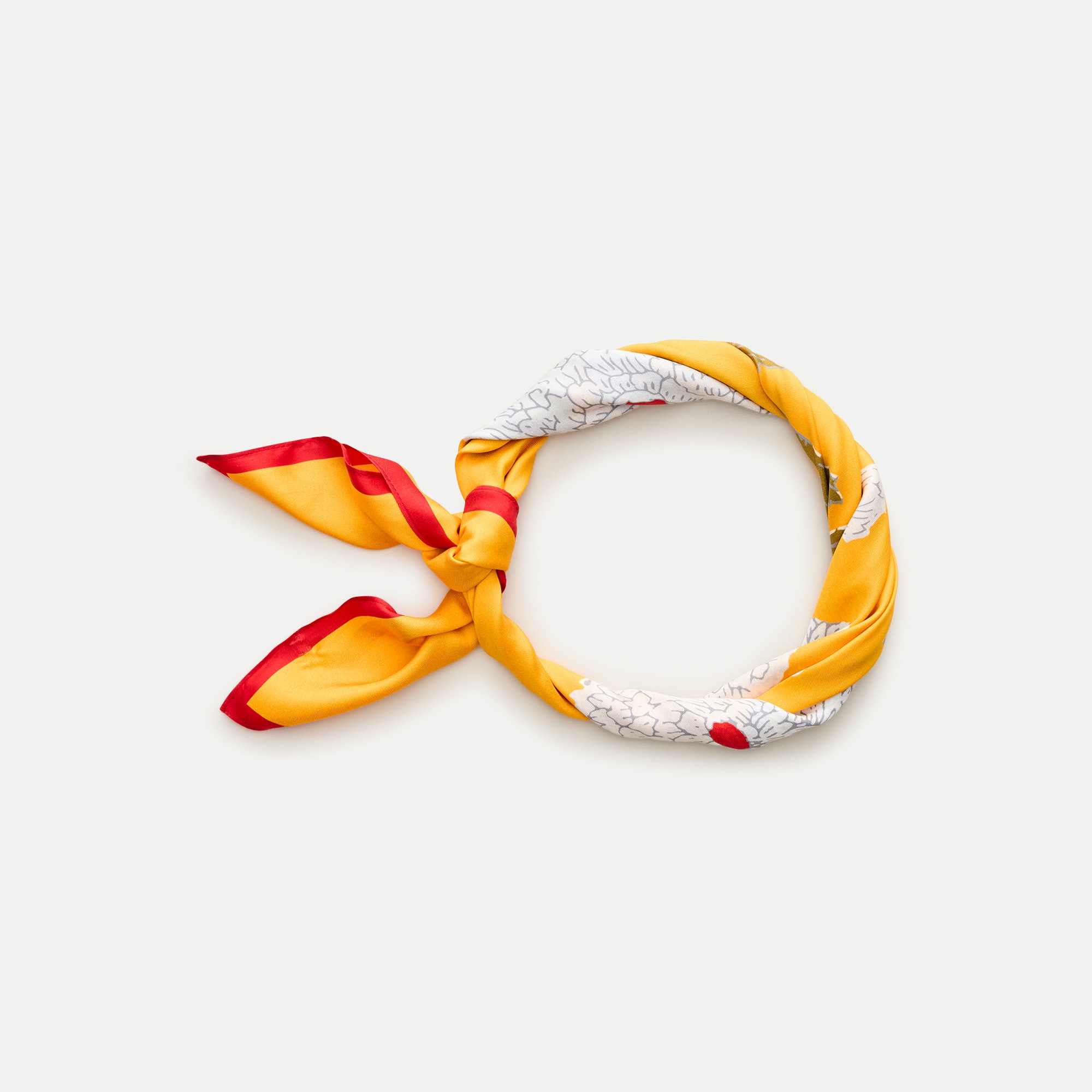 Printed silk scarf