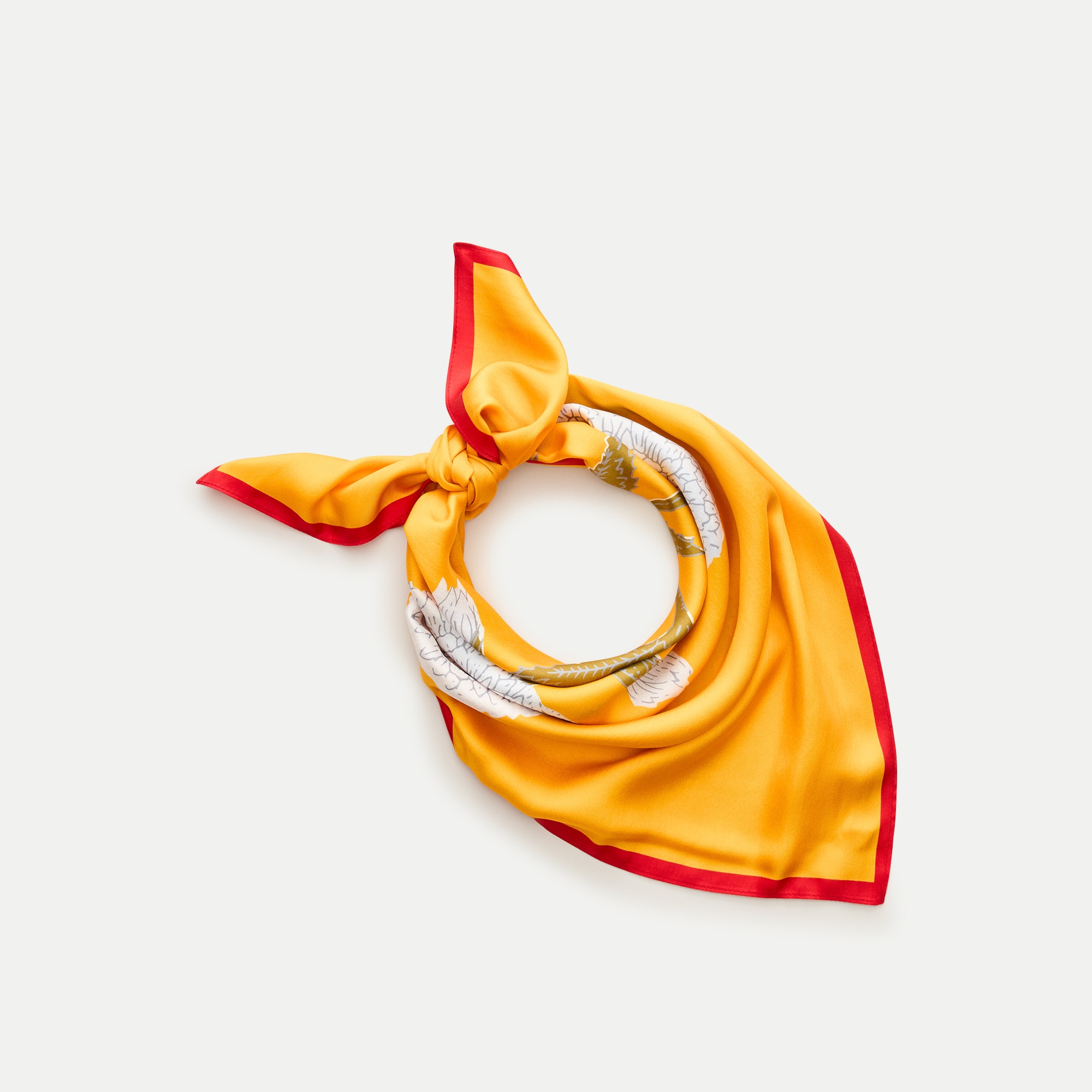 Printed silk scarf