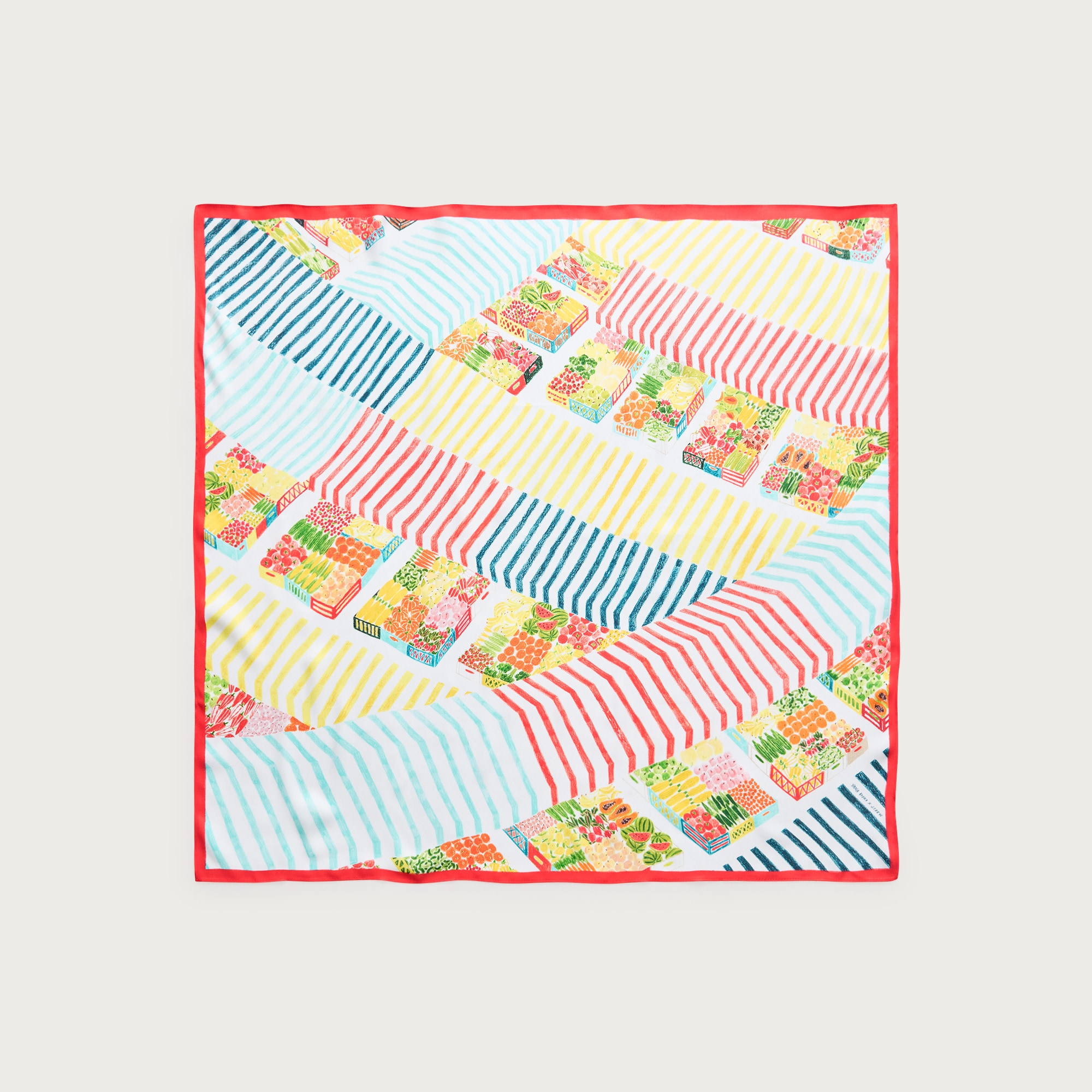 Printed silk scarf