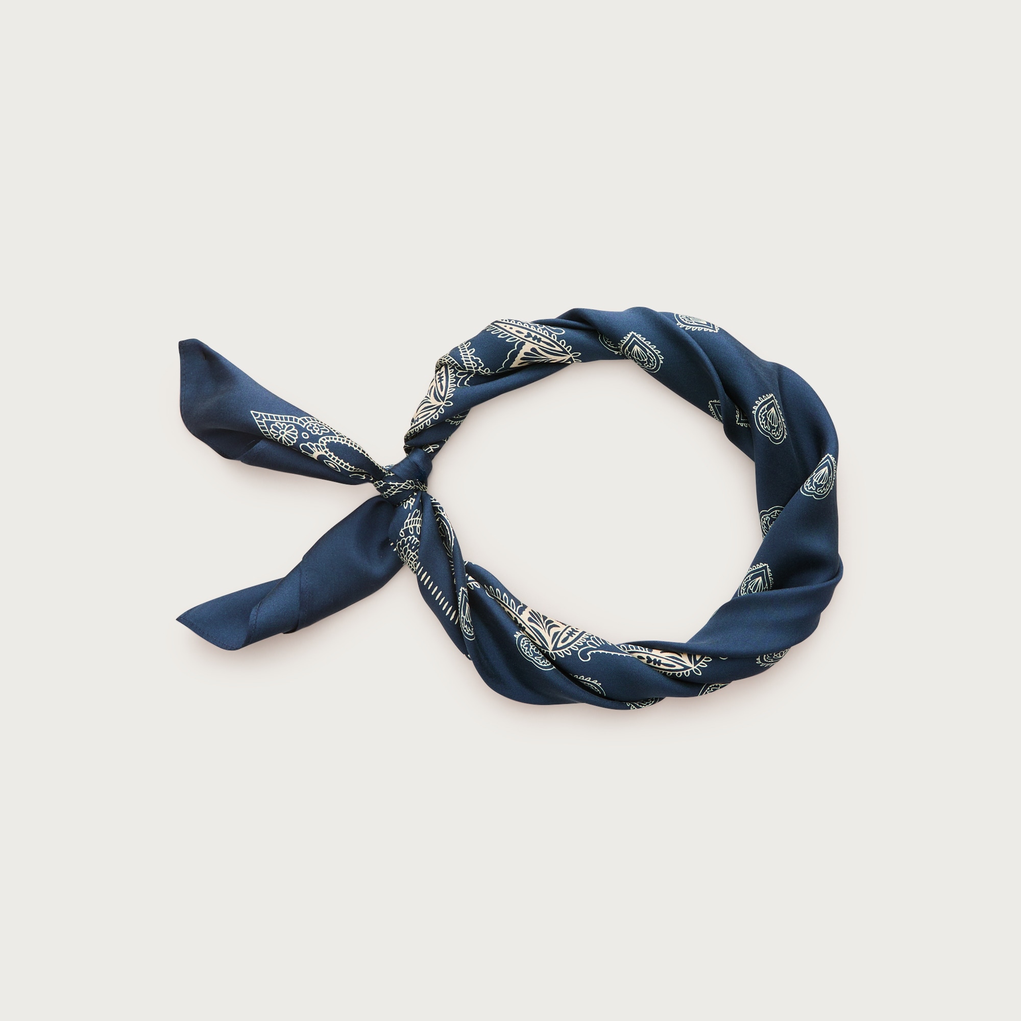 Printed silk scarf