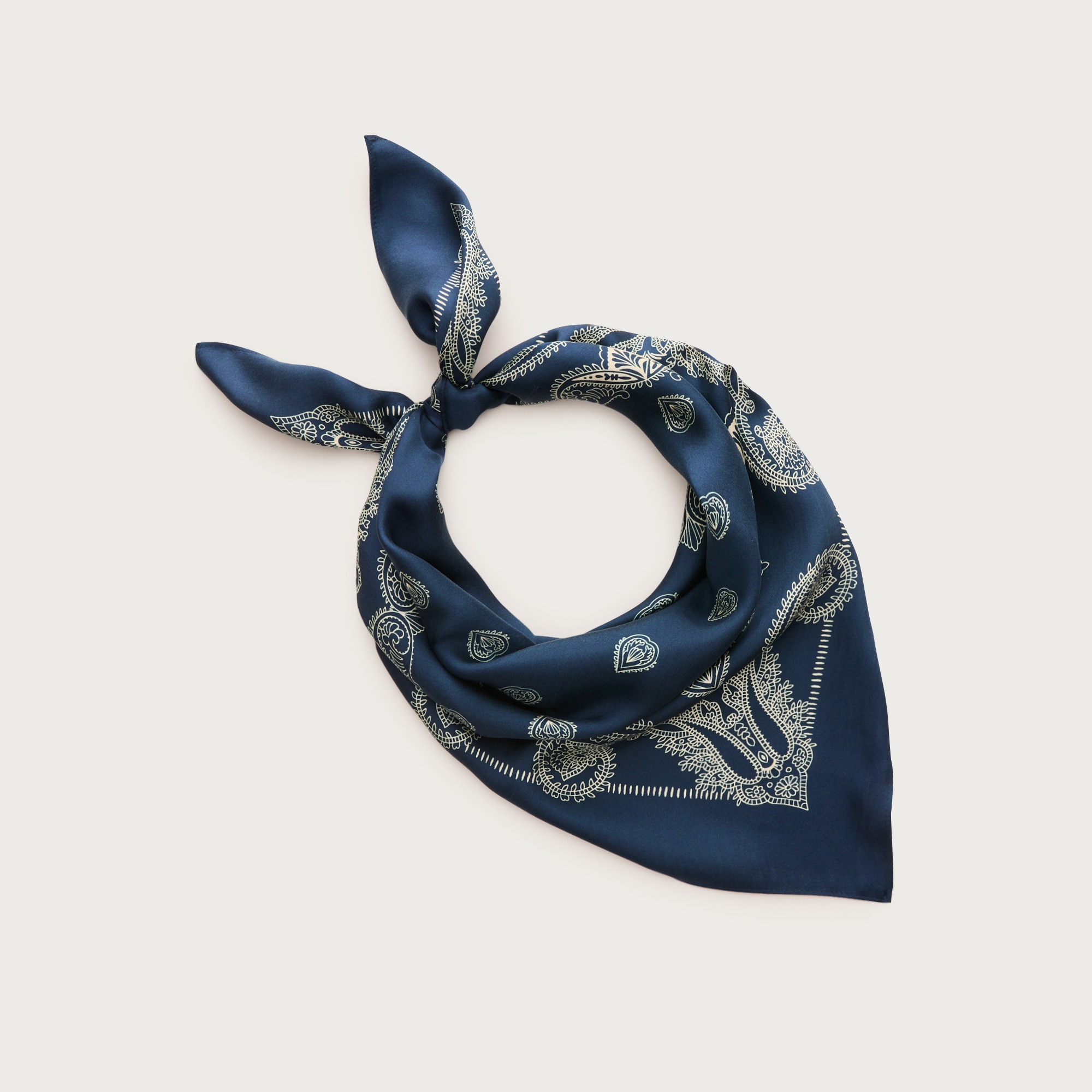 Printed silk scarf