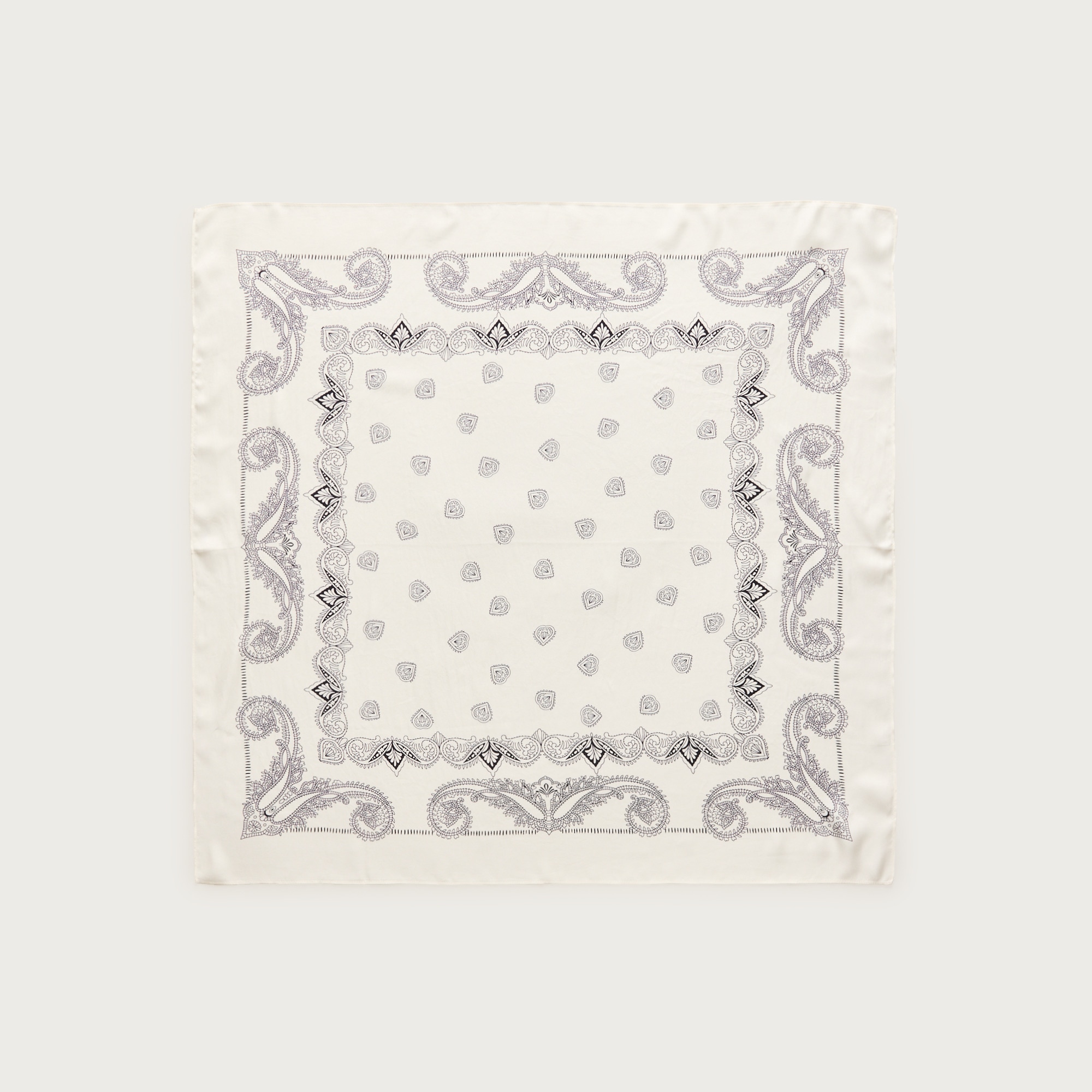 Printed silk scarf