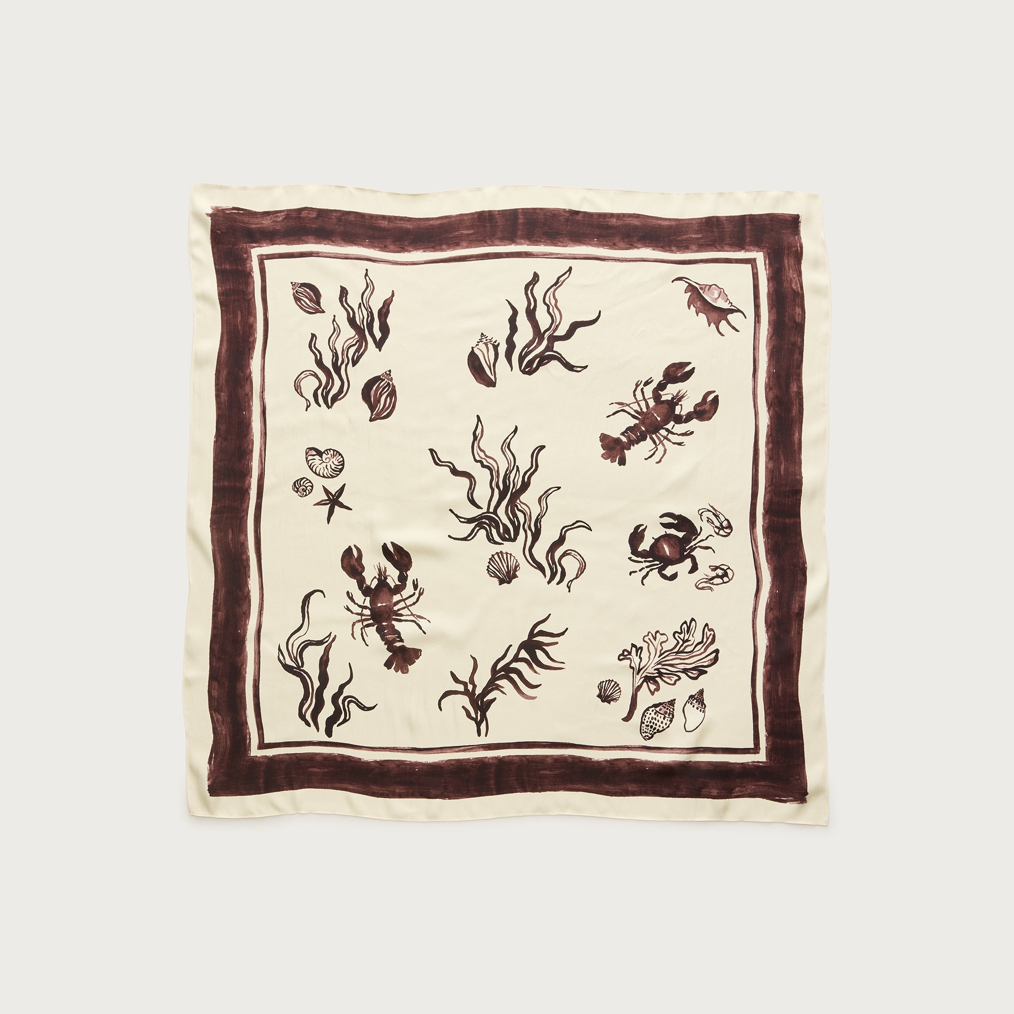 Printed silk scarf