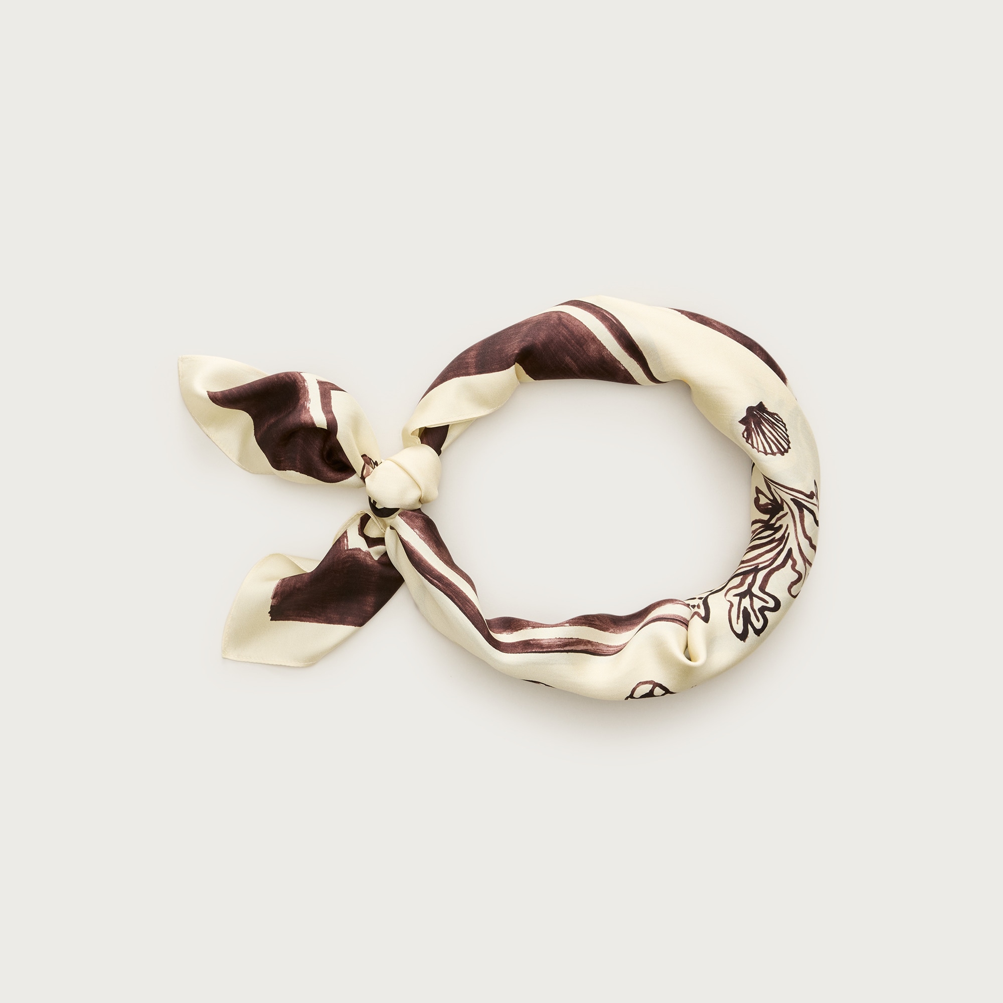 Printed silk scarf
