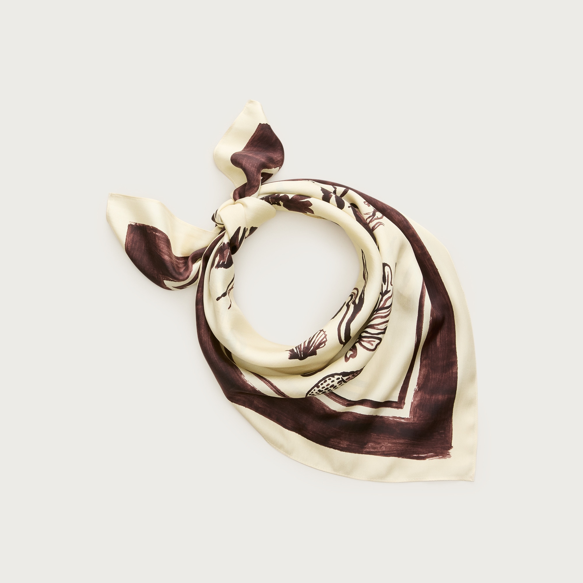 Printed silk scarf