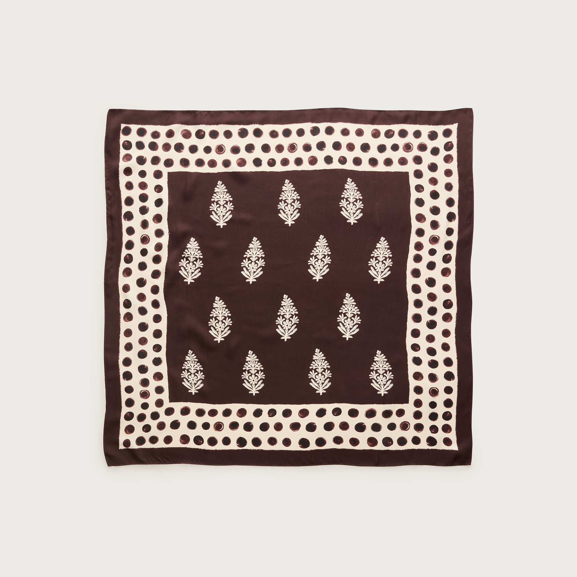 Printed silk scarf