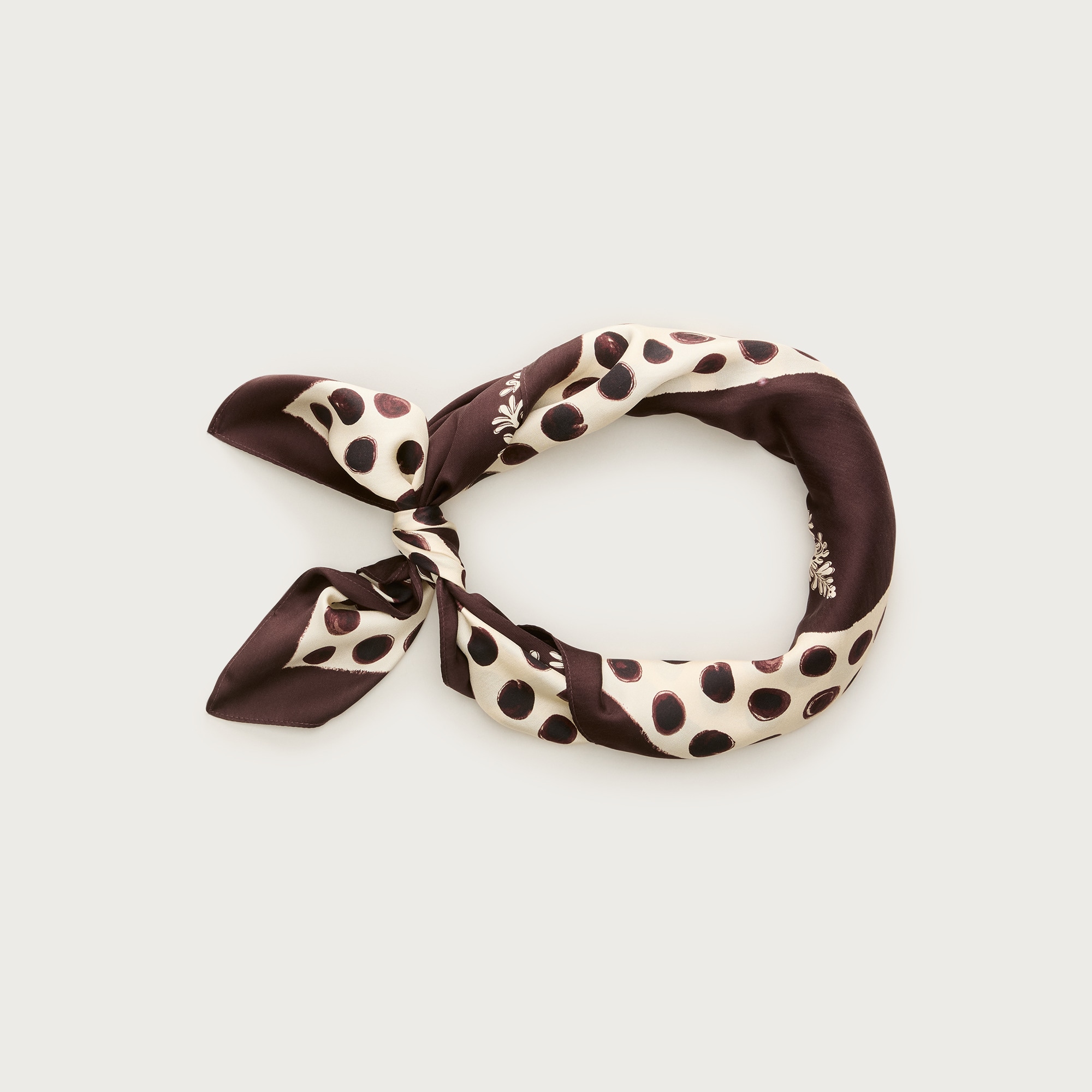 Printed silk scarf