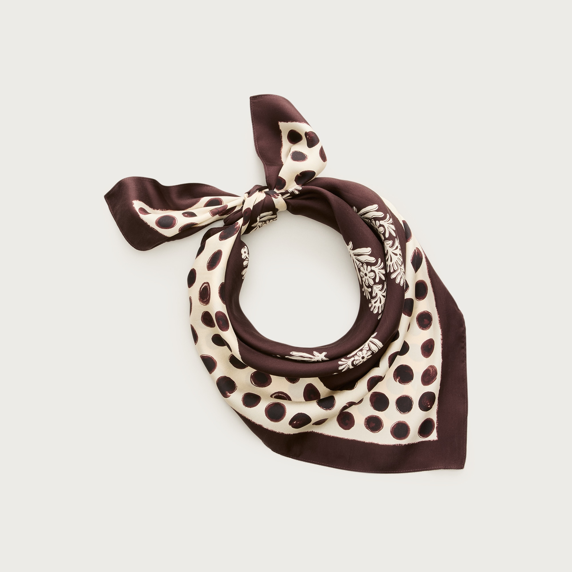 Printed silk scarf
