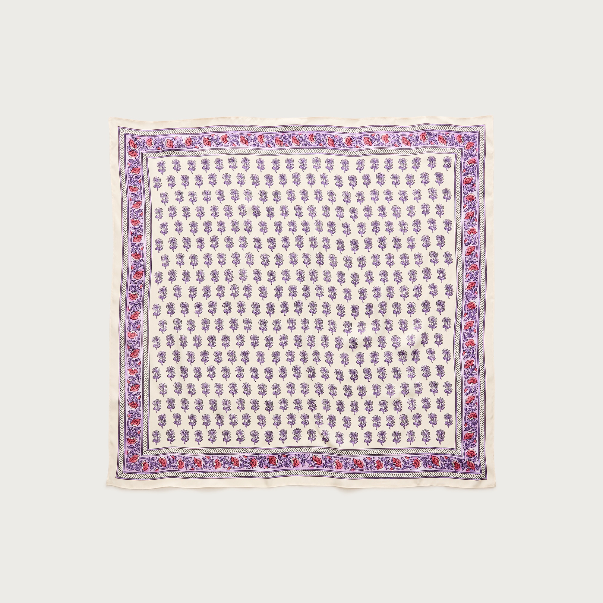 Printed silk scarf