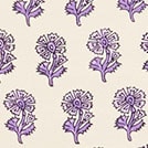 Printed silk scarf ANTIQUE WHITE LILAC