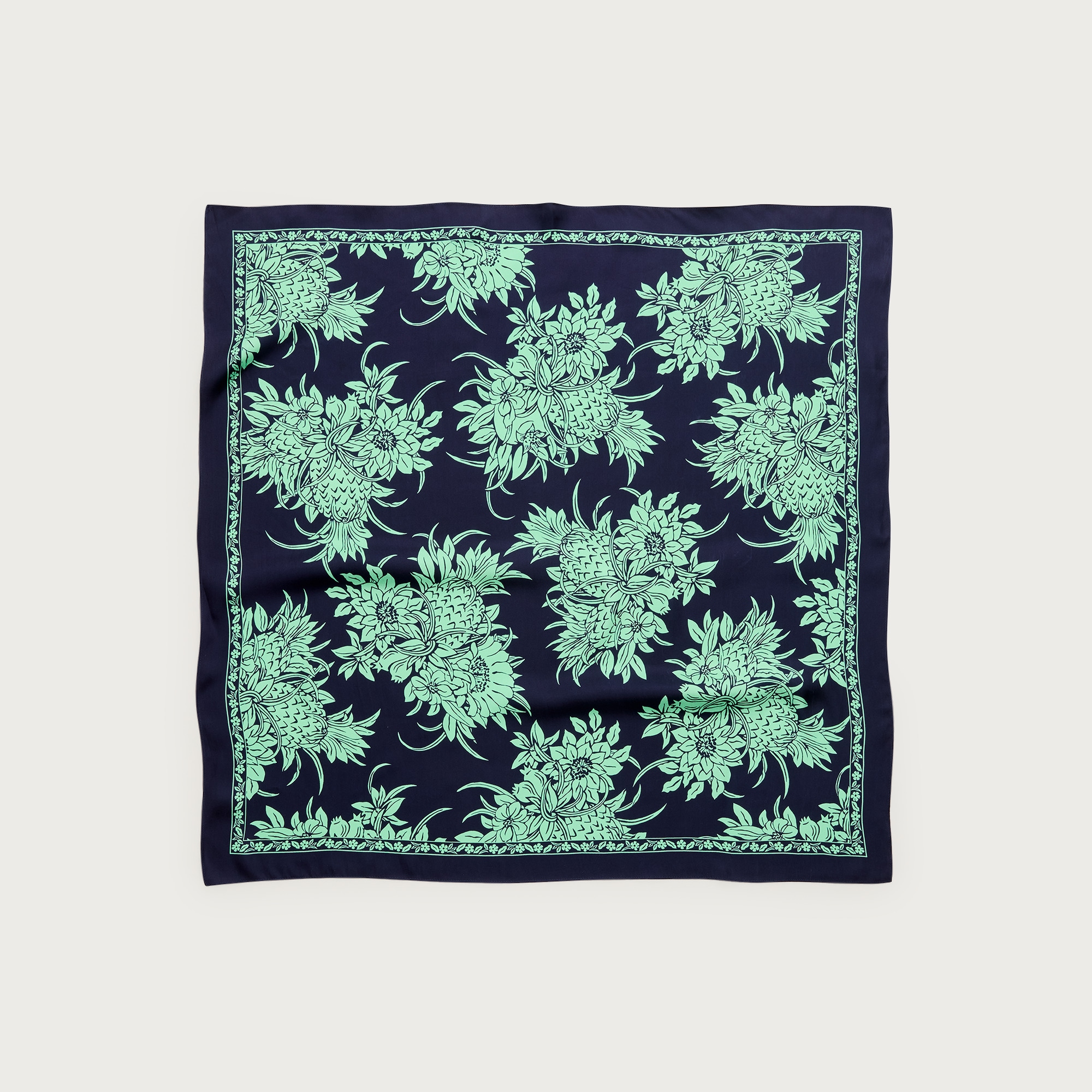 Printed silk scarf