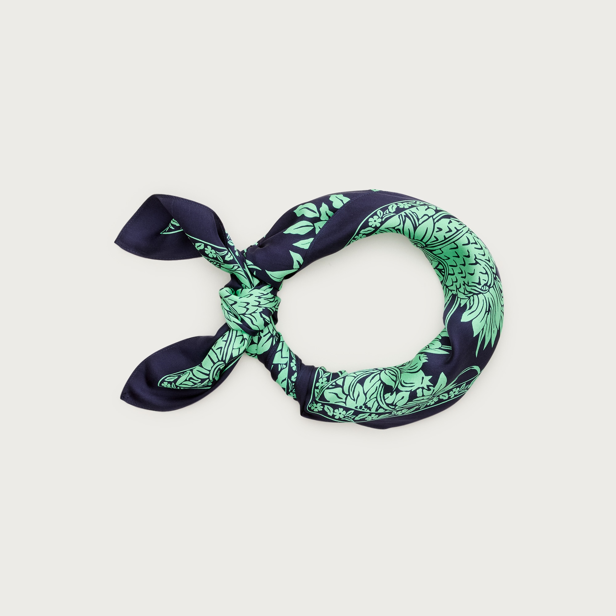 Printed silk scarf