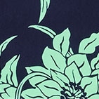 Oversized silk bandana NAVY MATCHA