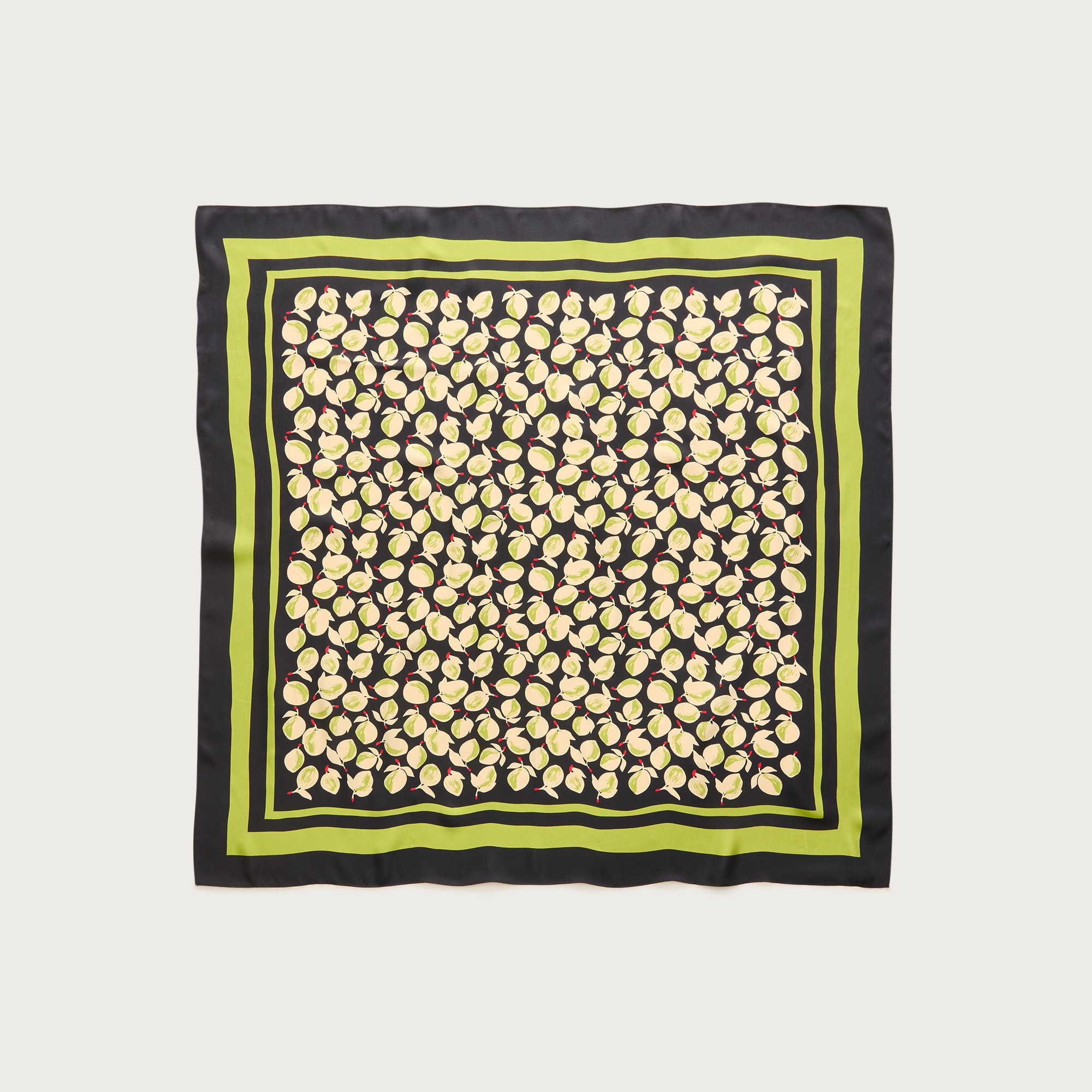 Printed silk scarf