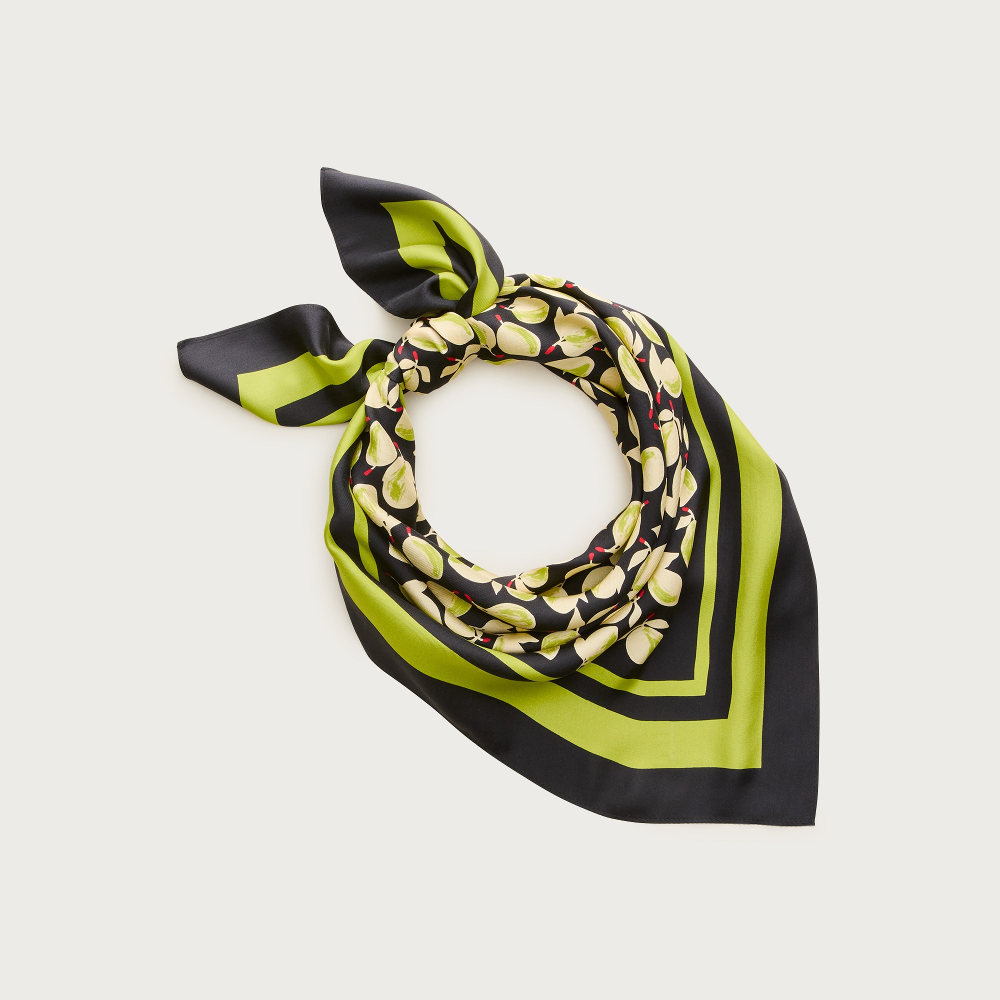 Printed silk scarf
