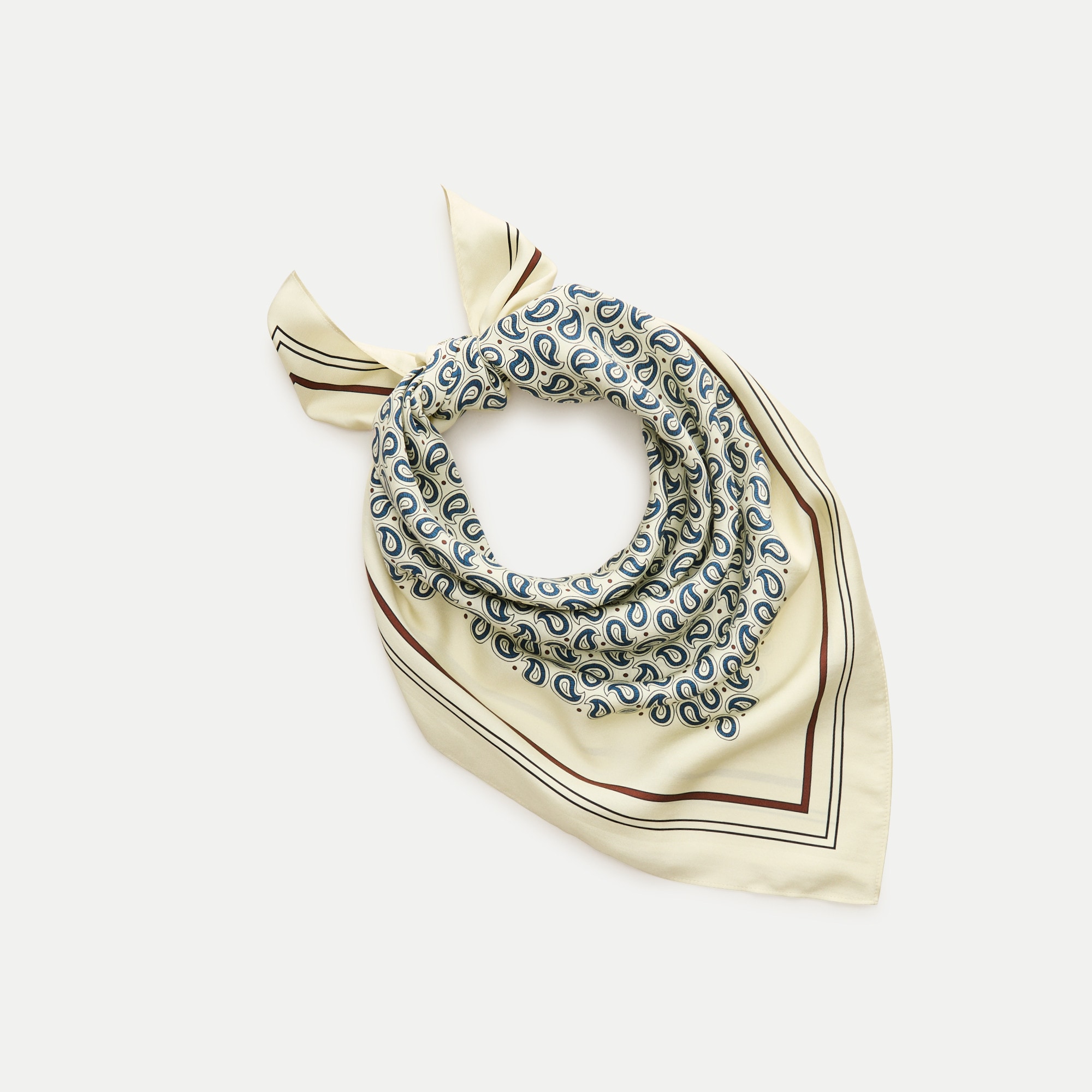 Printed silk scarf
