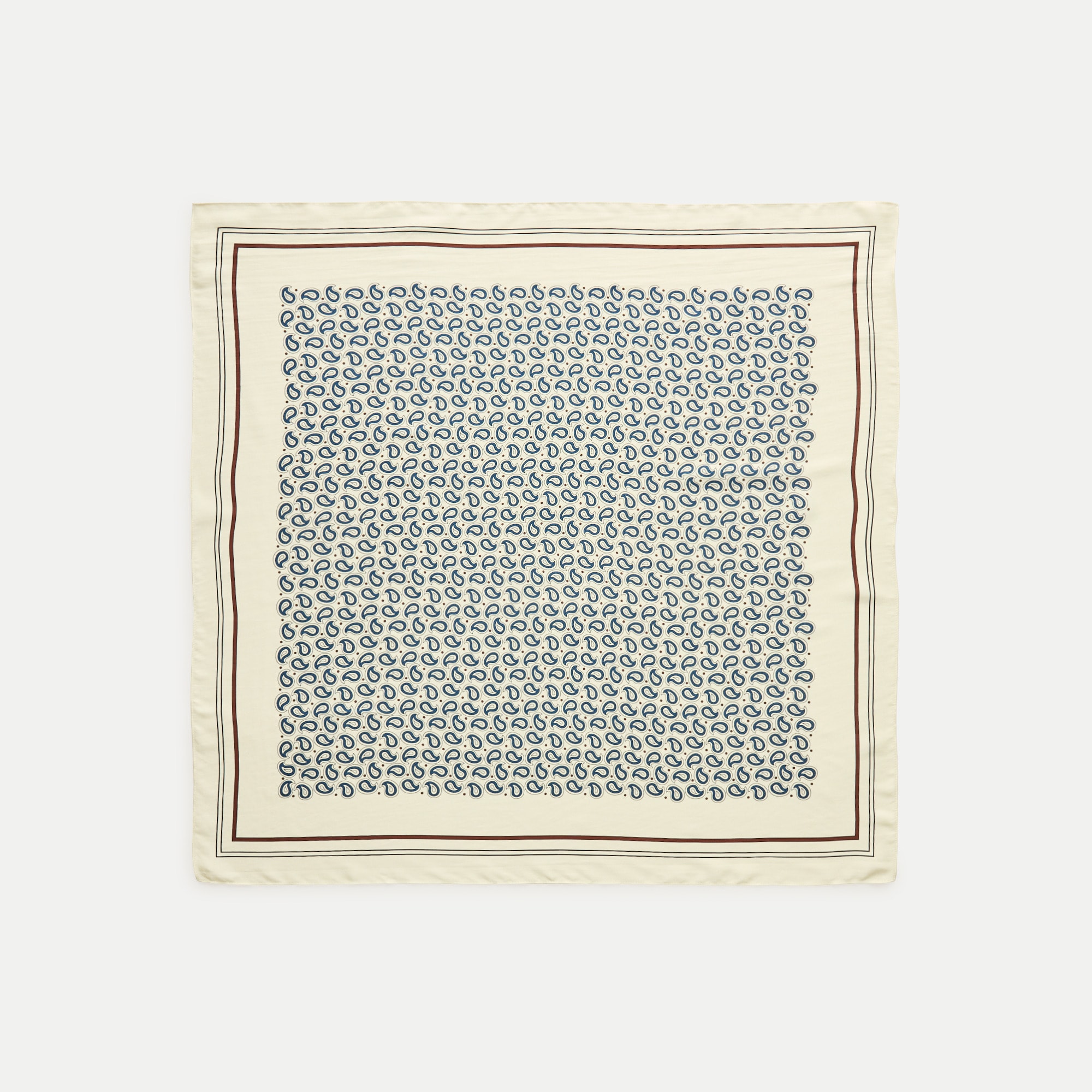 Printed silk scarf
