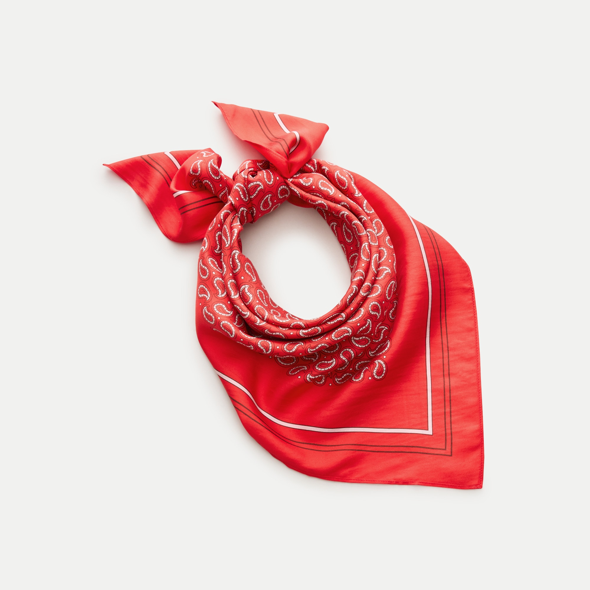 Printed silk scarf