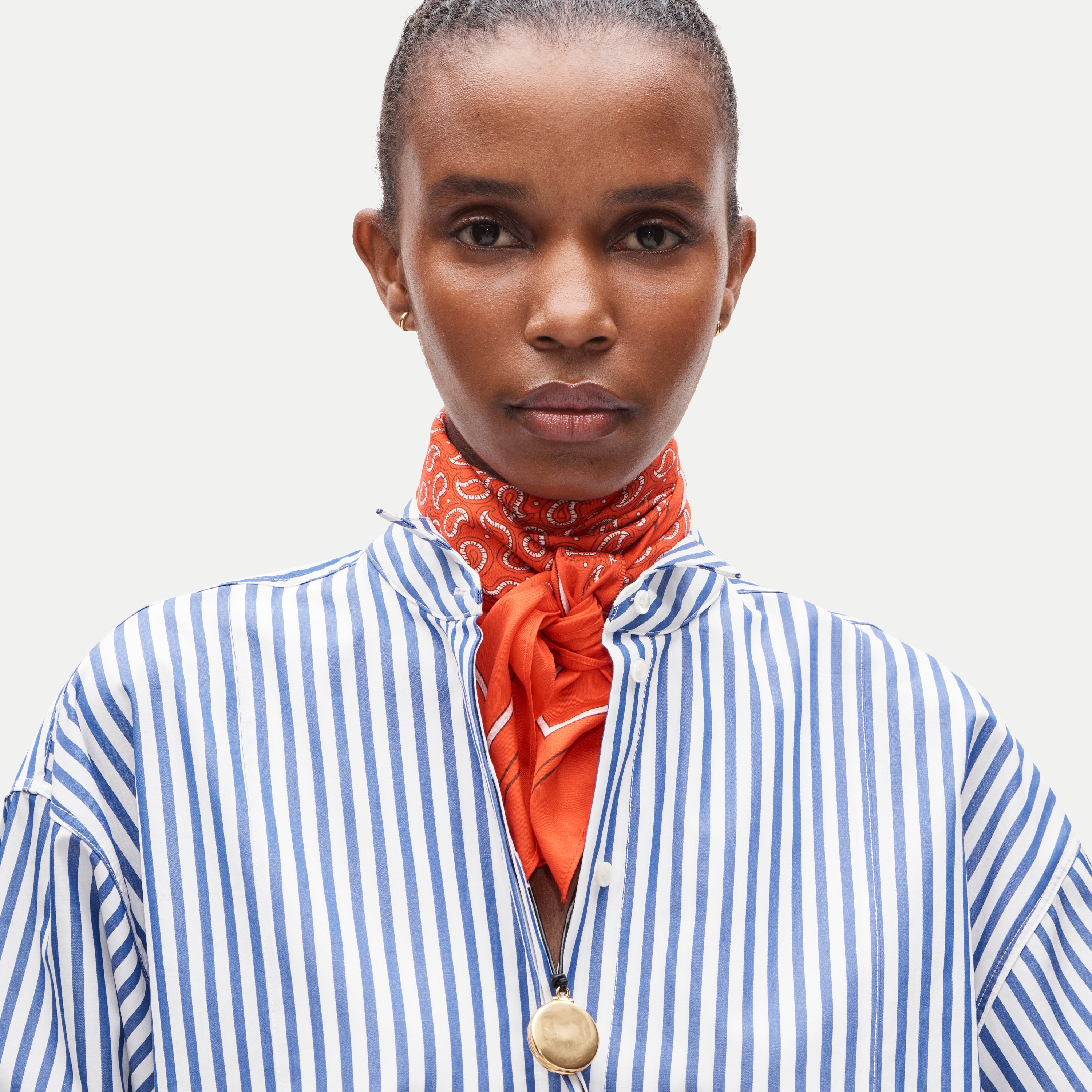 Printed silk scarf