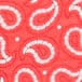 Printed silk scarf SNAPPER RED