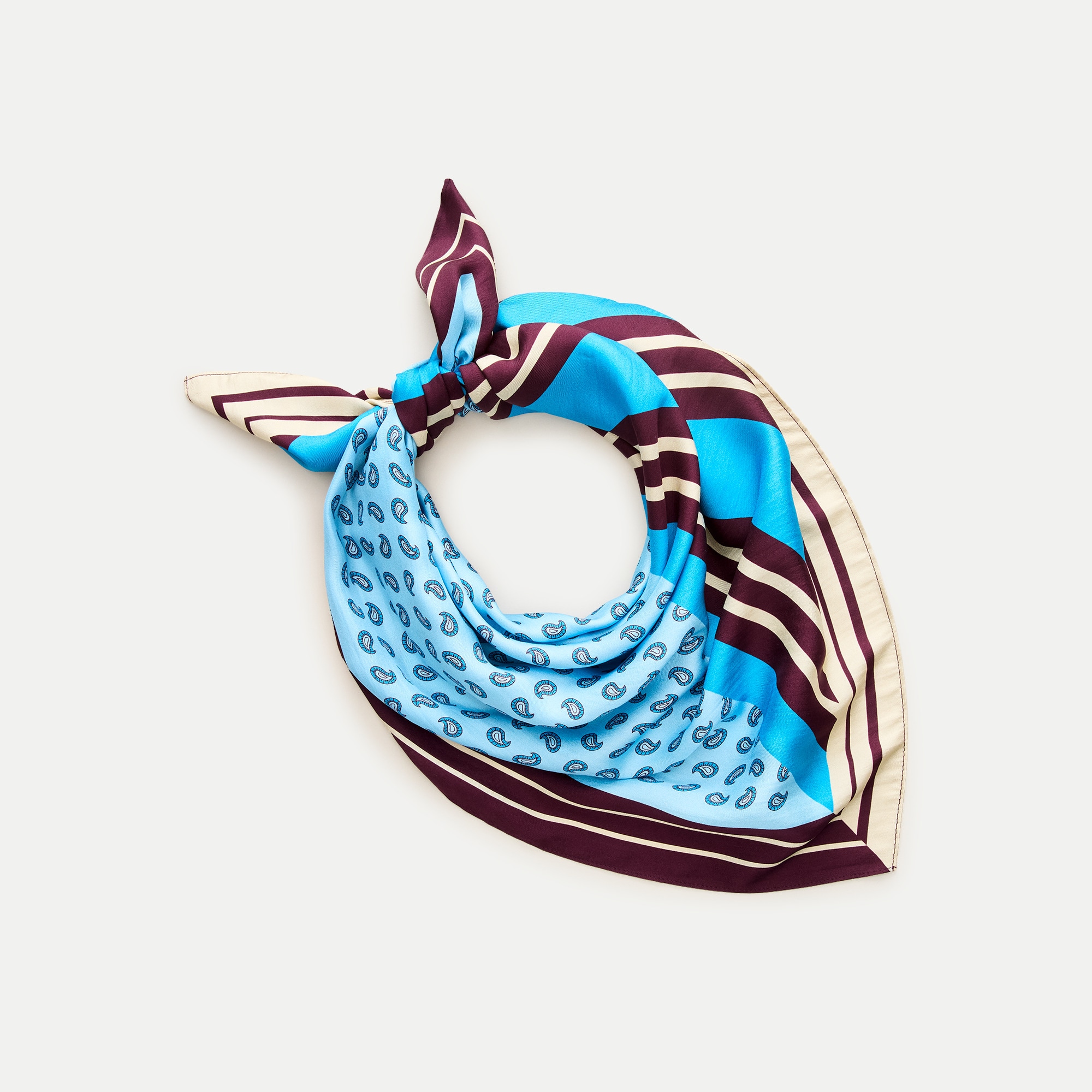 Printed silk scarf