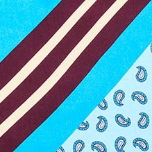 Printed silk scarf KINGFISHER