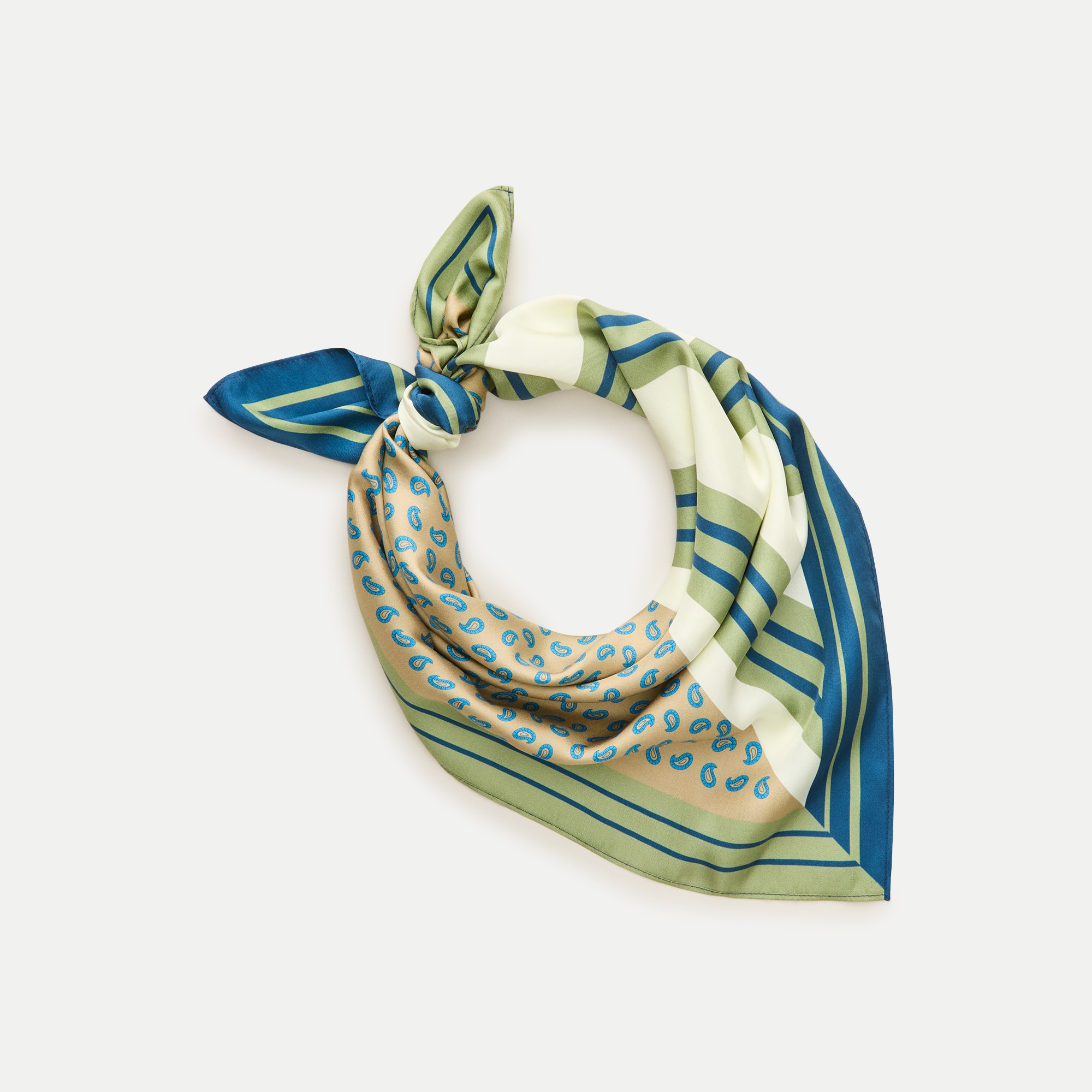 Printed silk scarf