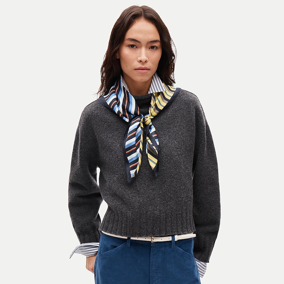 Printed silk scarf by J.Crew