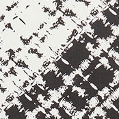 Printed silk scarf BLACK WHITE