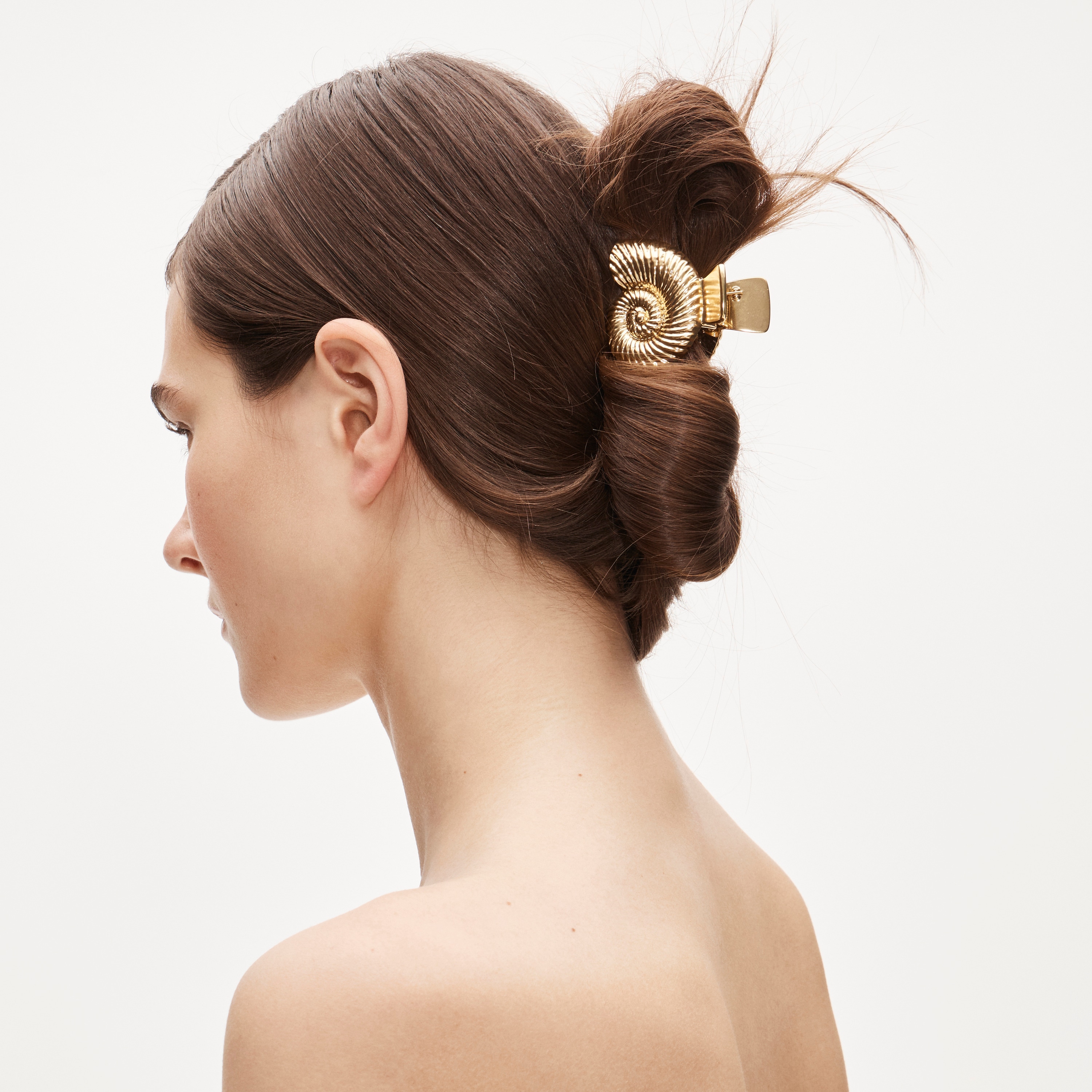 Metallic Shell Claw Hair Clip For Women | J.Crew