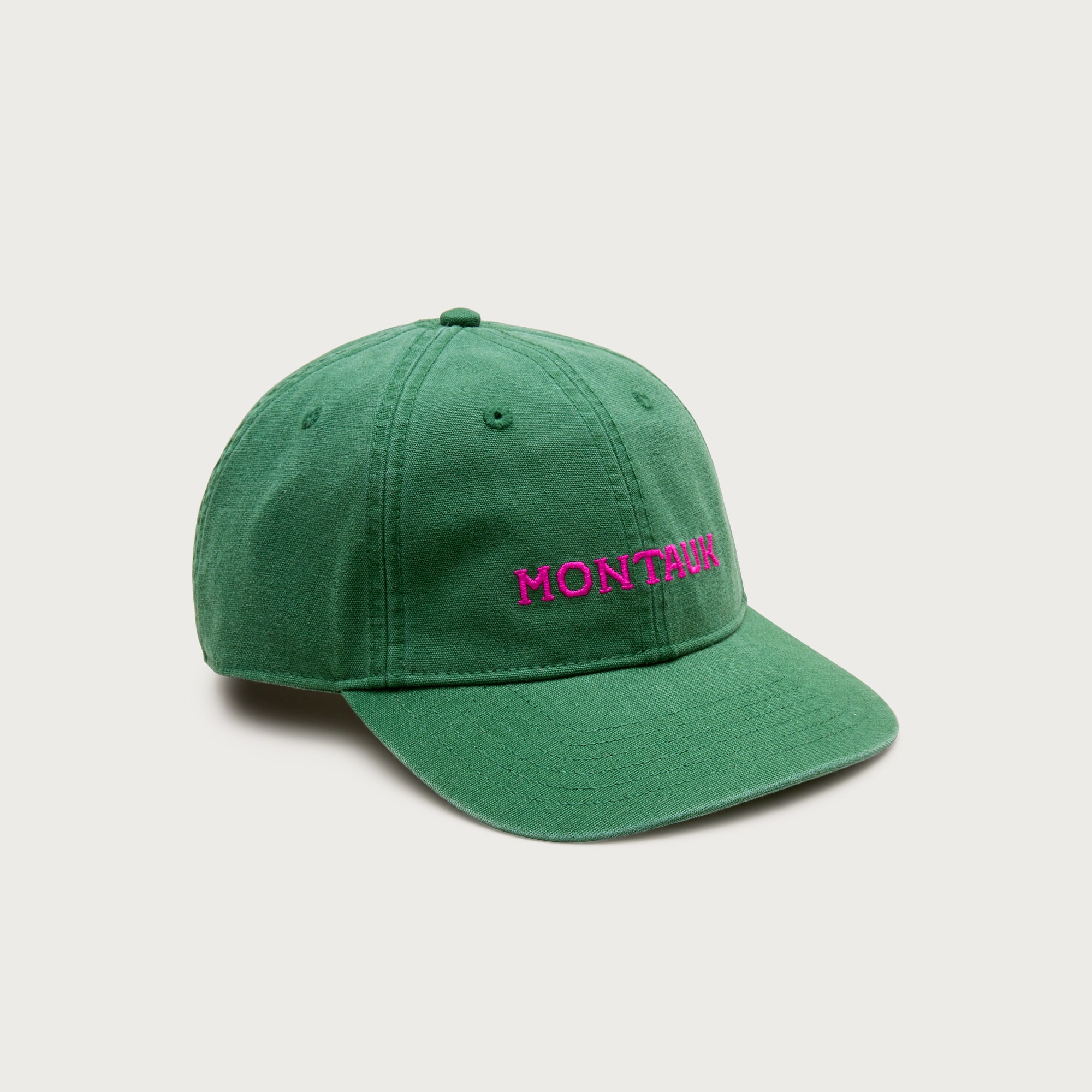 Embroidered cotton canvas baseball hat