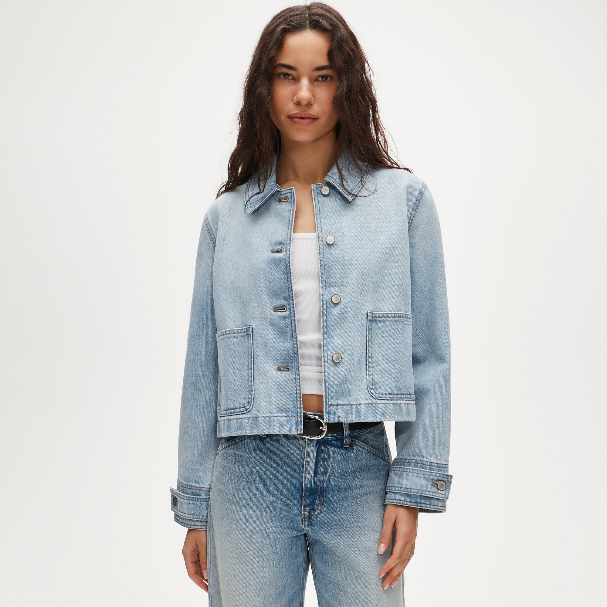 Short Barn Jacket&trade; in denim - image 2