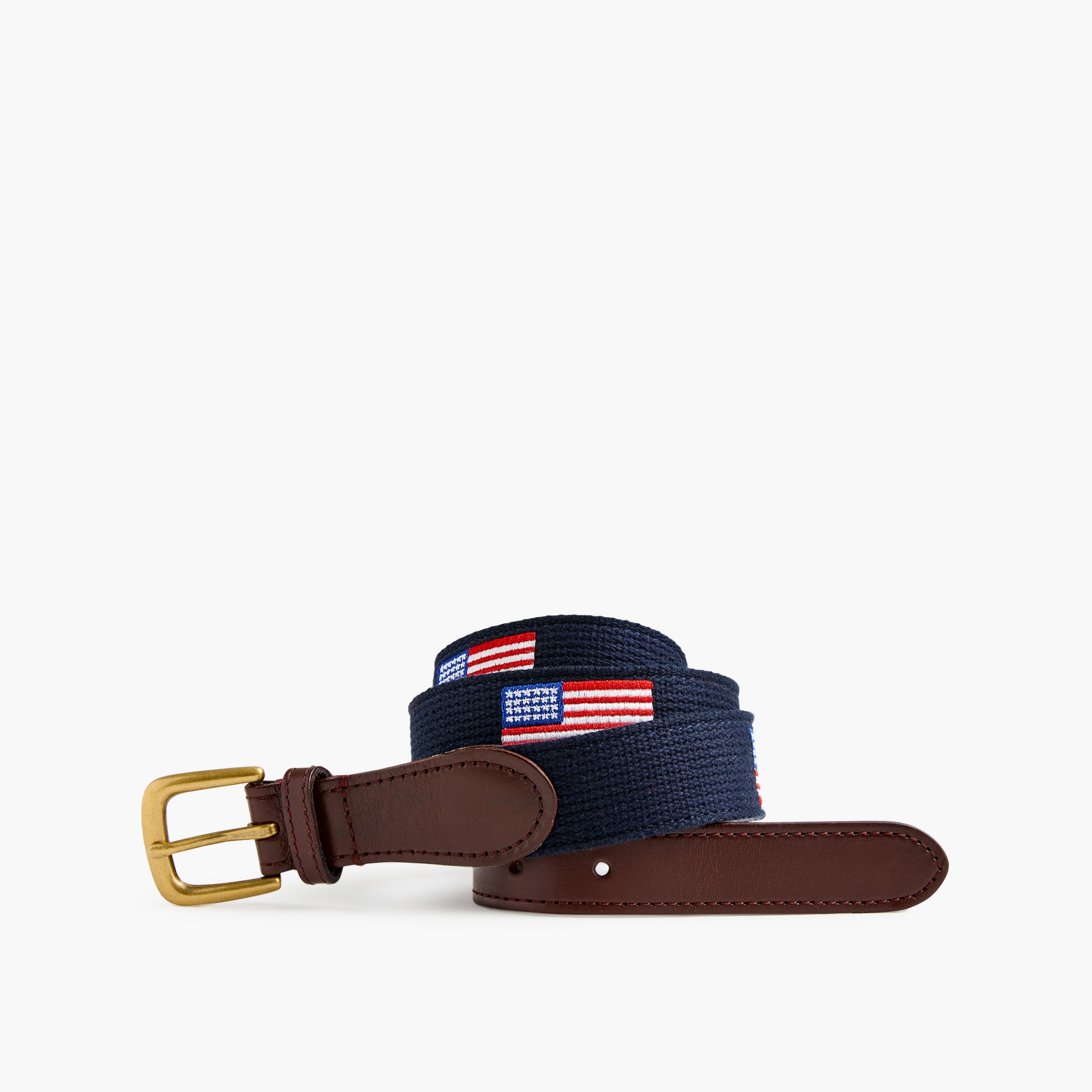 Embroidered flag belt