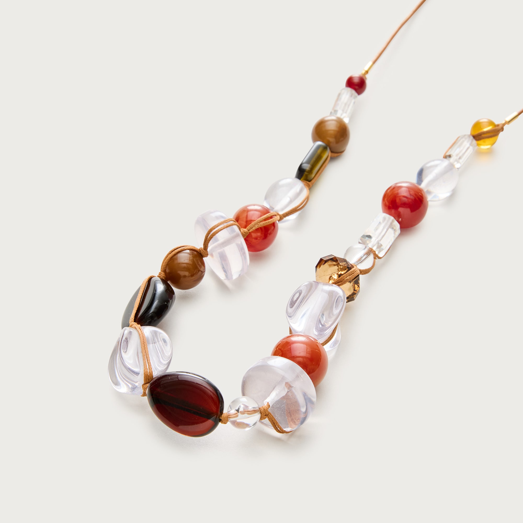 Chunky Mixed-bead Necklace For Women | J.Crew