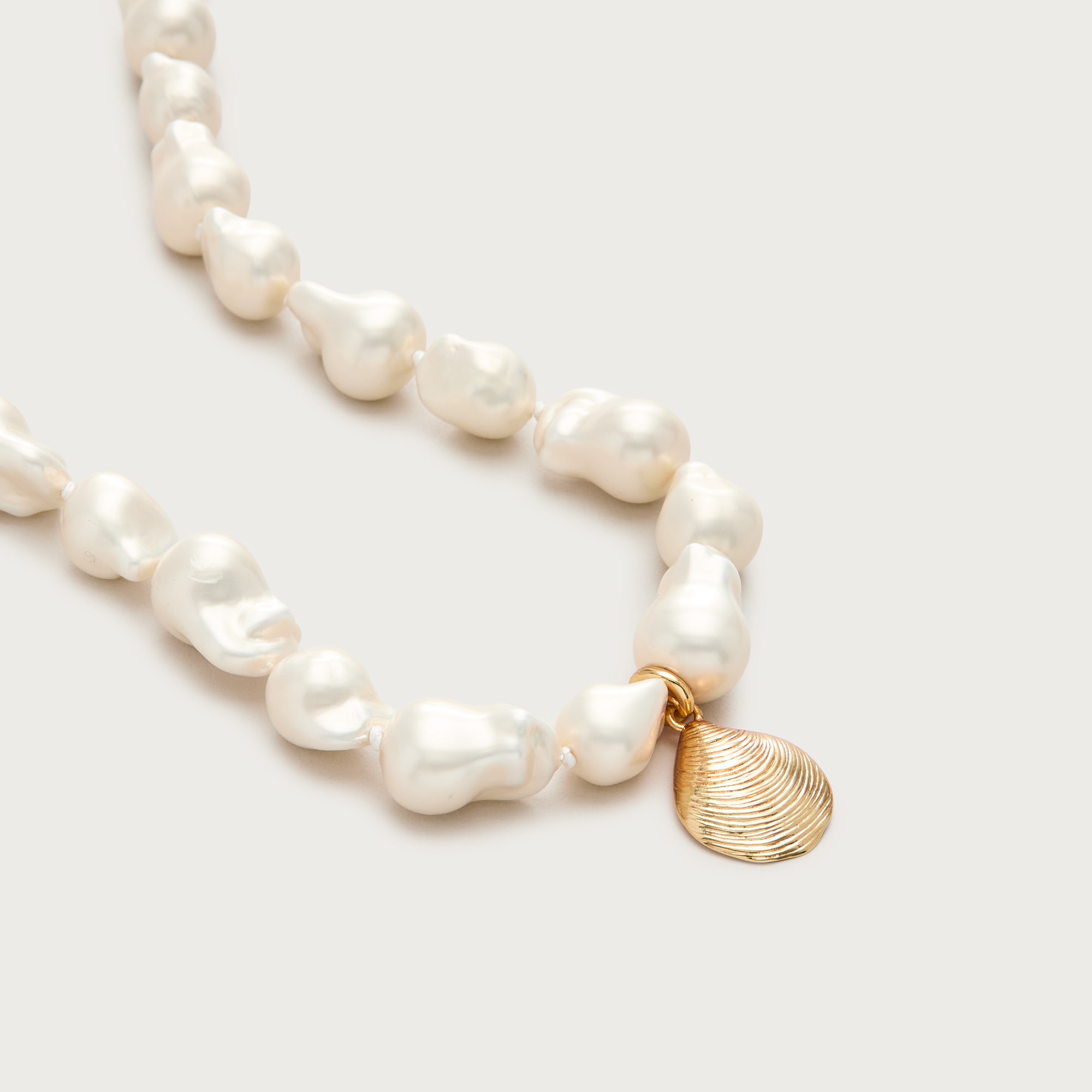 Pearl Shell Charm Necklace For Women | J.Crew
