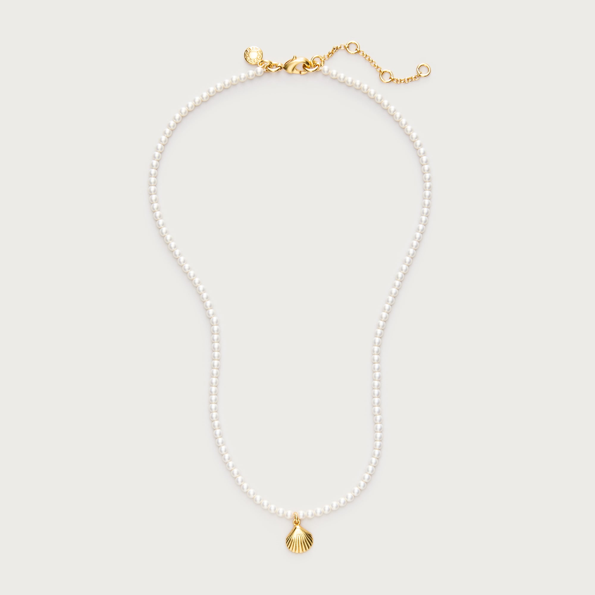 Pearl shell charm necklace