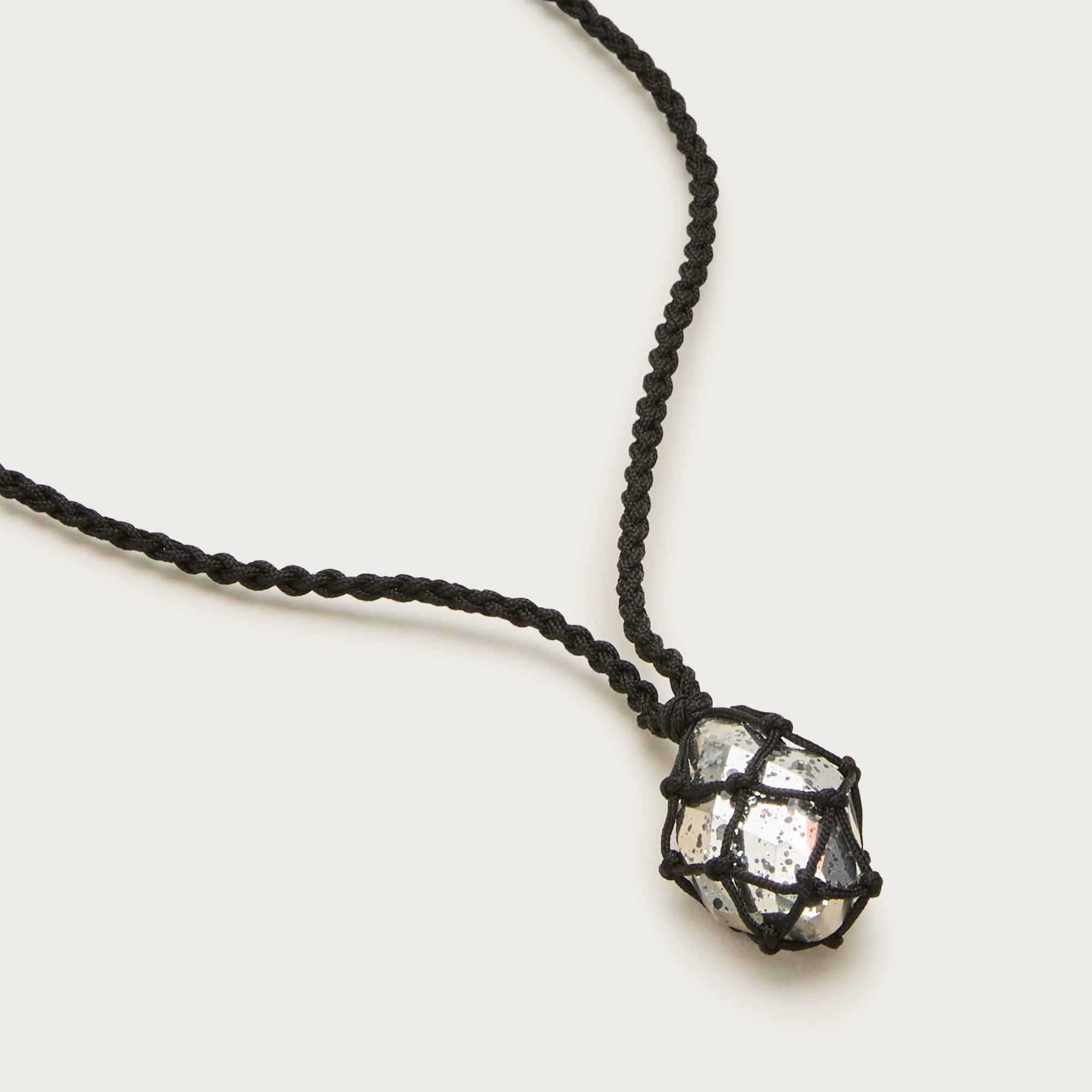 Crystal net necklace