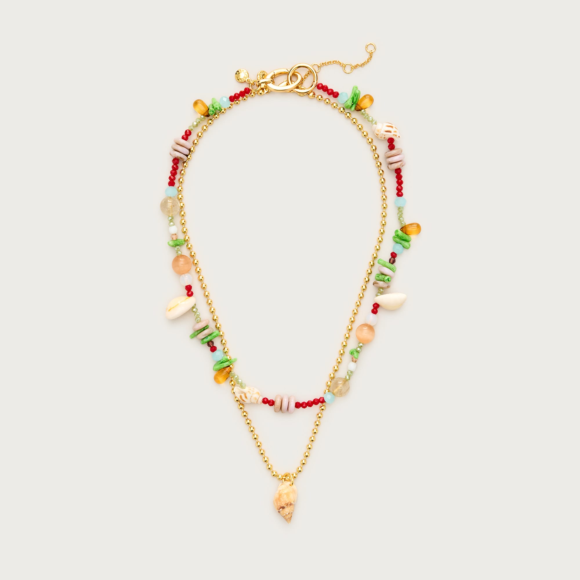 Beaded shell necklaces set-of-two from J.Crew - $89