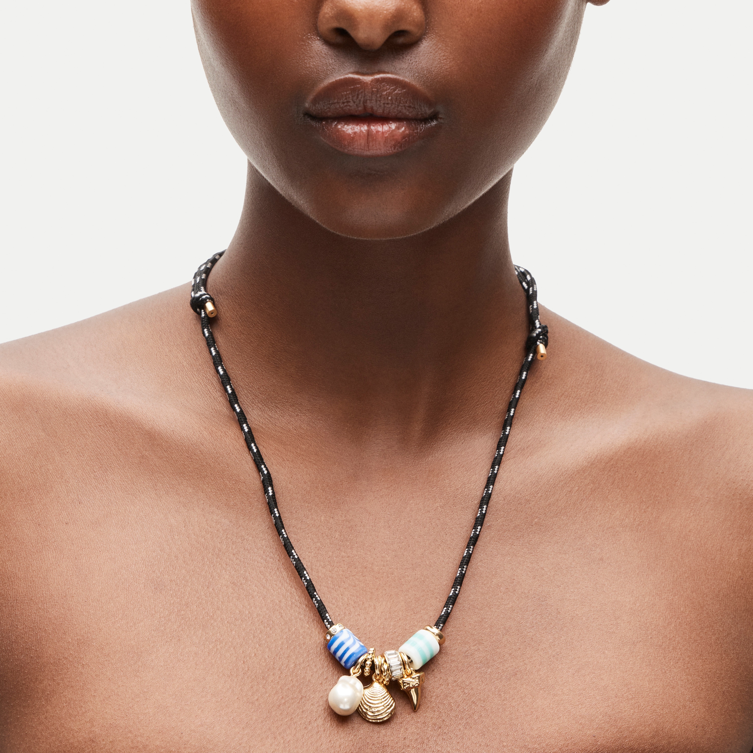 Beaded cord necklace