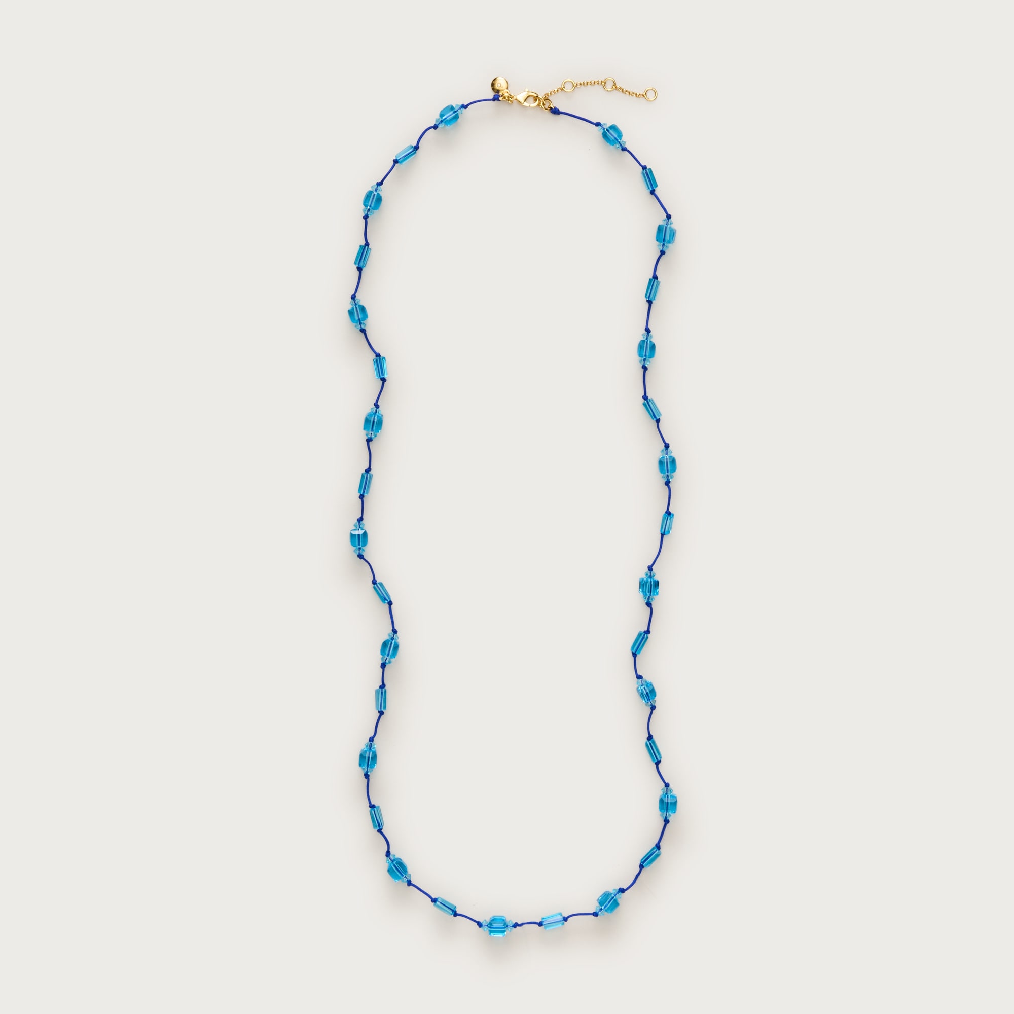 Sea glass beaded necklace
