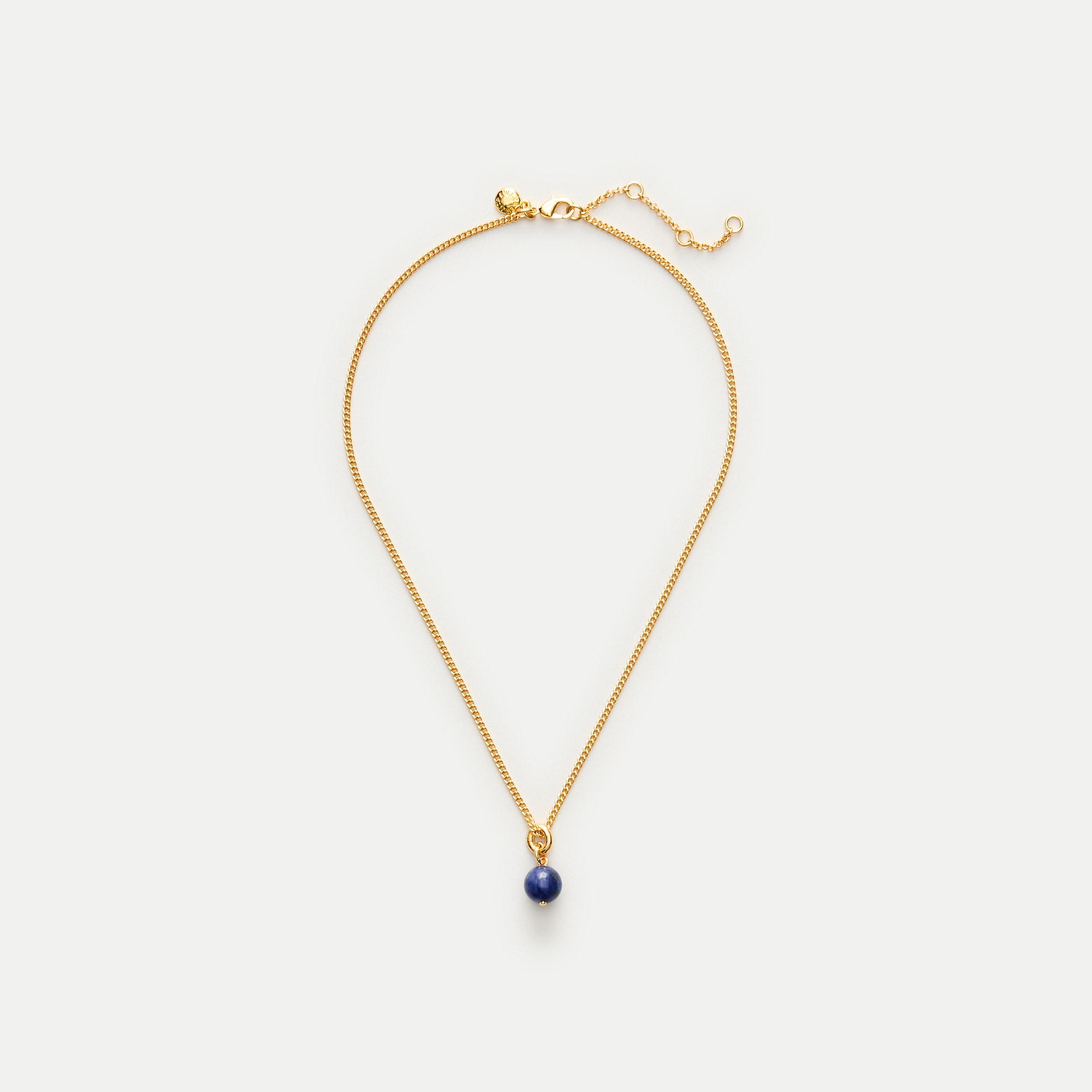 Semiprecious stone pendant necklace