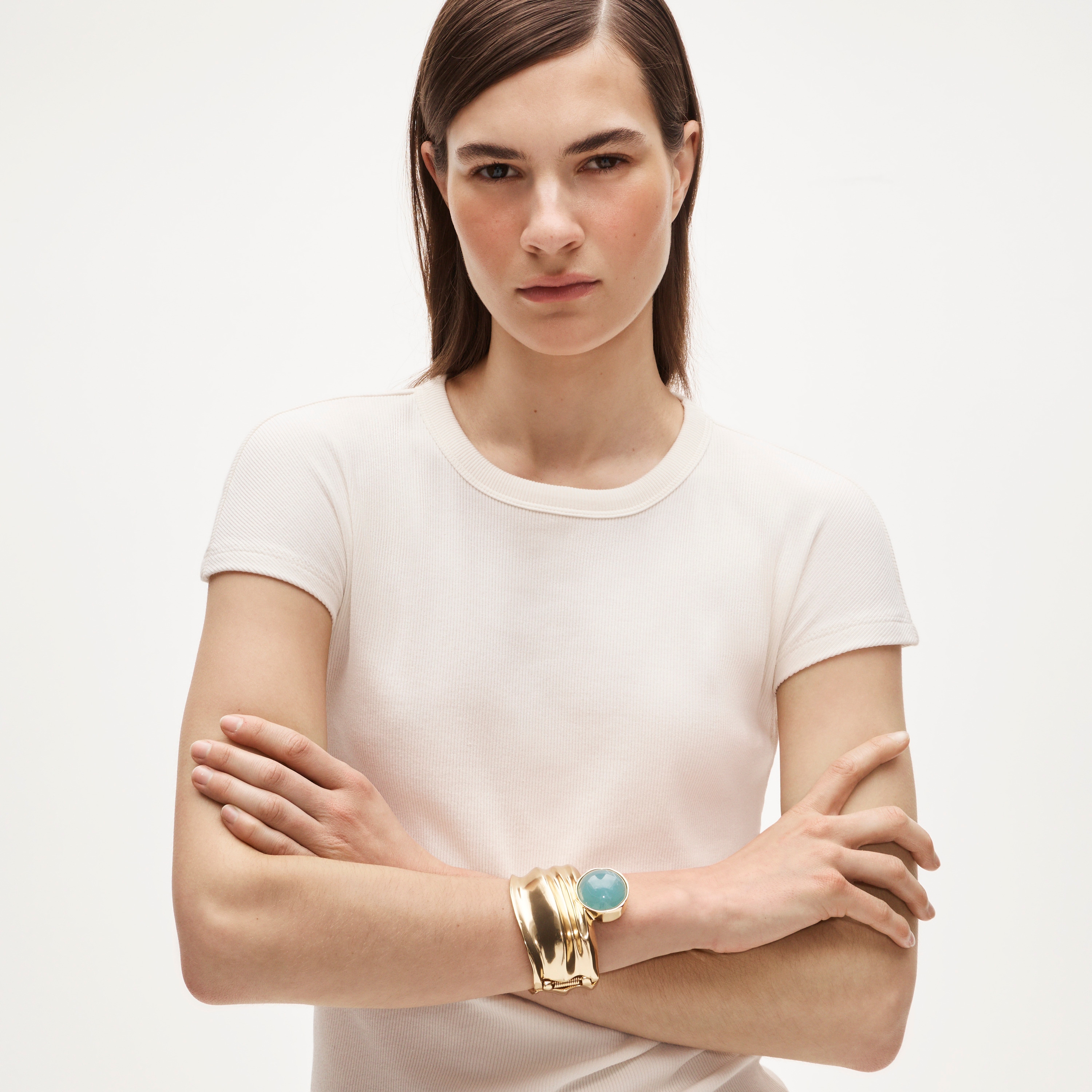 Stone hinge bracelet